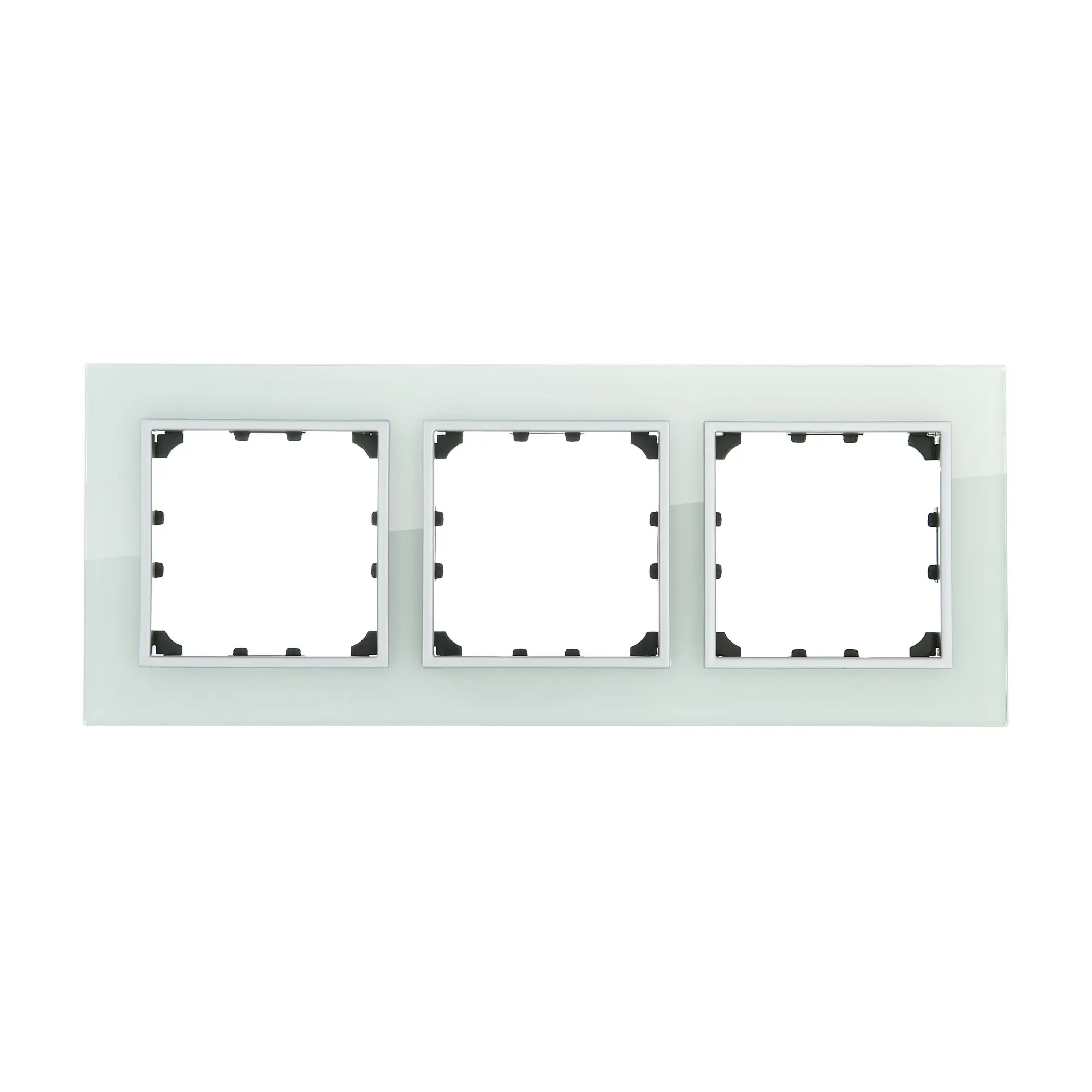 Изображение товара Рамка для розеток и выключателей LK studio LK60 3 поста цвет натуральное светлое стекло