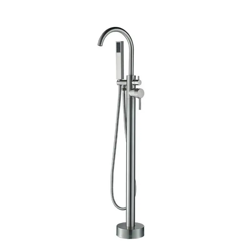 Изображение товара Напольный смеситель для ванны Boch Mann Braies Brush Nickel BM8922 цвет никель матовый