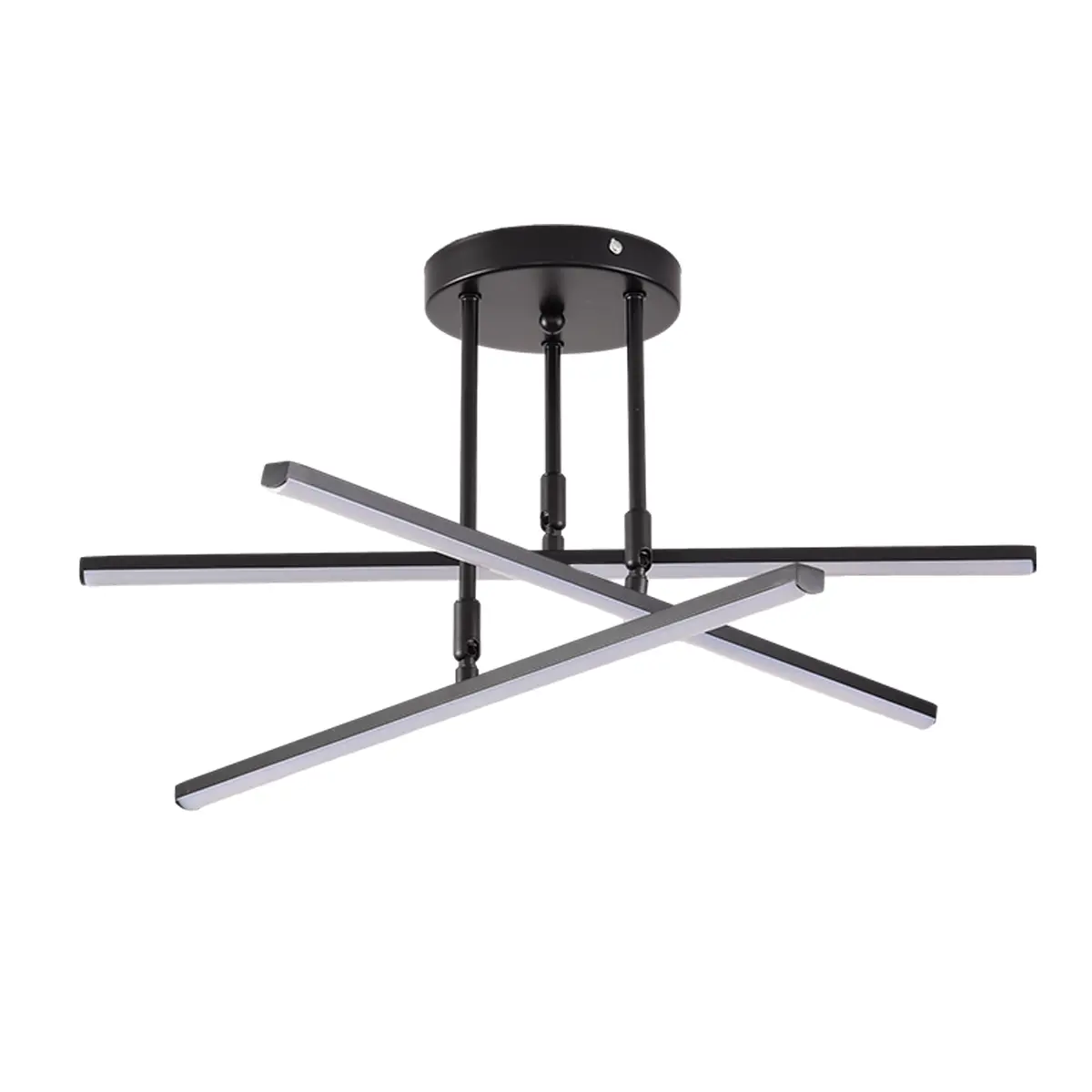 Изображение товара Люстра потолочная светодиодная Балтийский светлячок Lp-10002 15 м² теплый белый (желтый) свет цвет черный