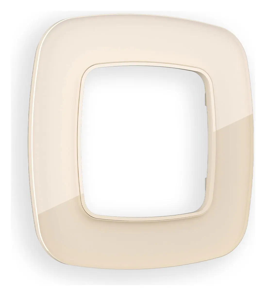 Изображение товара Рамка для розеток и выключателей Ambrella volt Omega Radian OF350301 1 пост бежевый