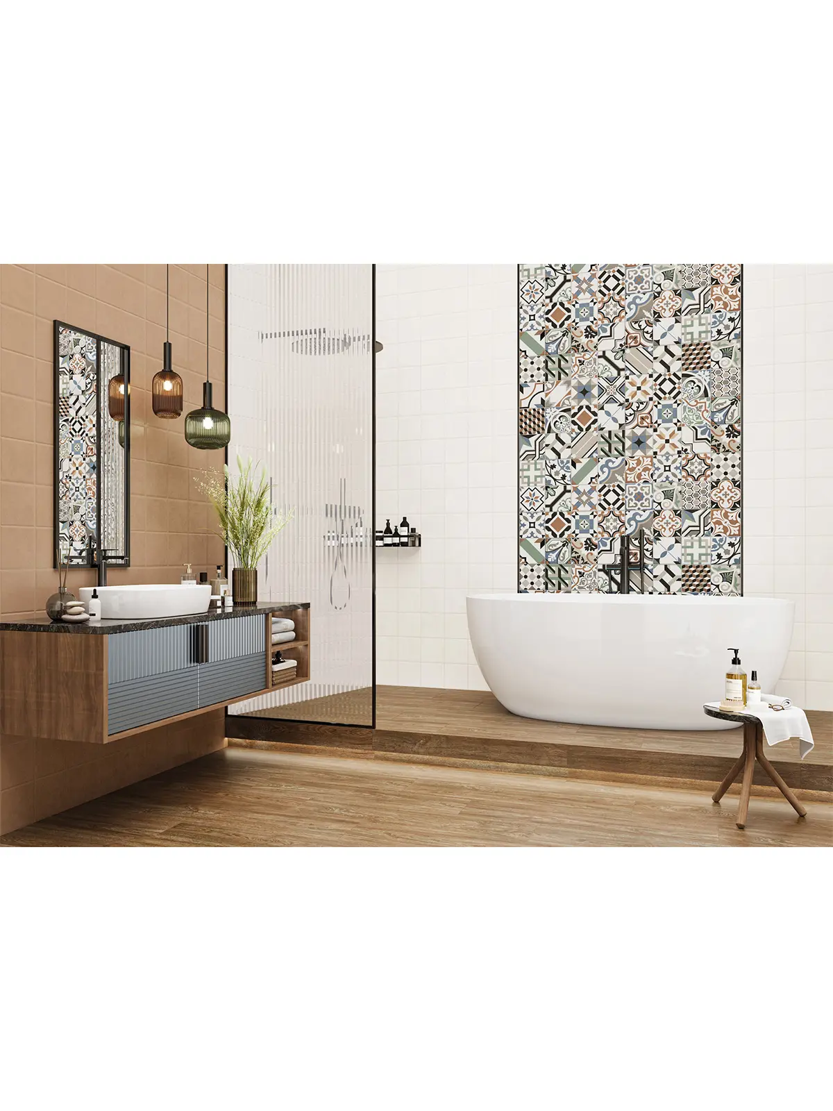 Изображение товара Настенная декоративная плитка New Trend Design Art 30x60 см многоцветная