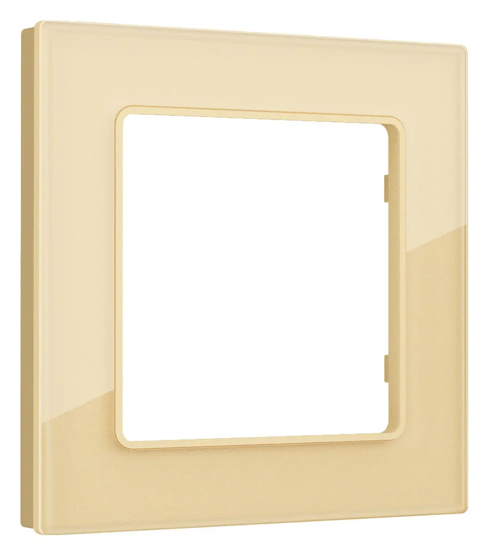 Изображение товара Рамка для розеток и выключателей Ambrella Volt Alfa Platos AF330601 1 пост шампань