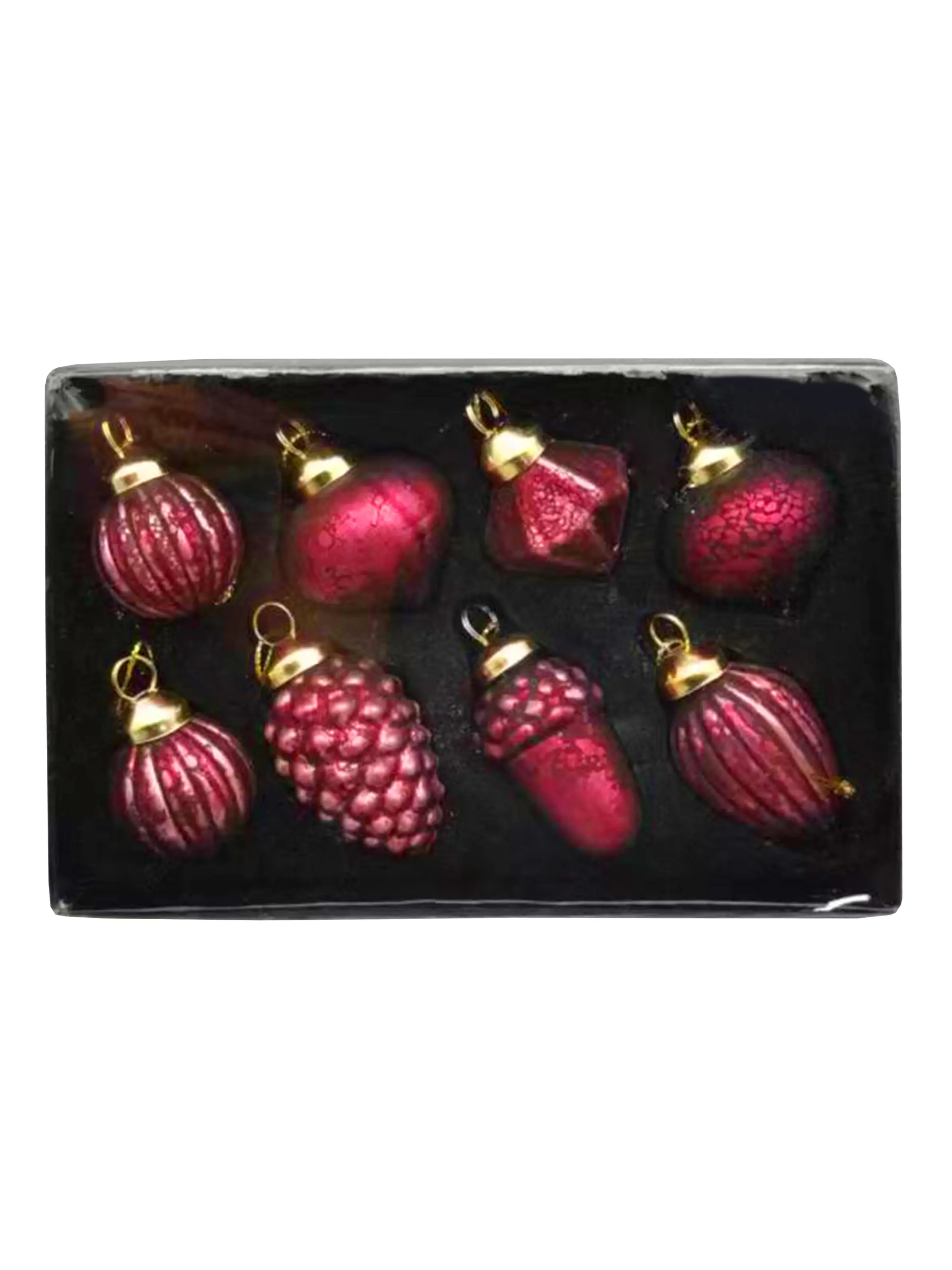 Изображение товара Набор елочных игрушек Magic time 92619 11 см x 3 см красный 8 шт