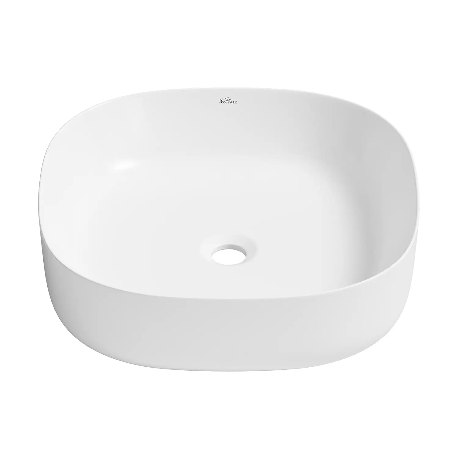 Изображение товара Раковина накладная для ванной Wellsee Belle Spa 3.0 335903000 45 см цвет глянцевый белый