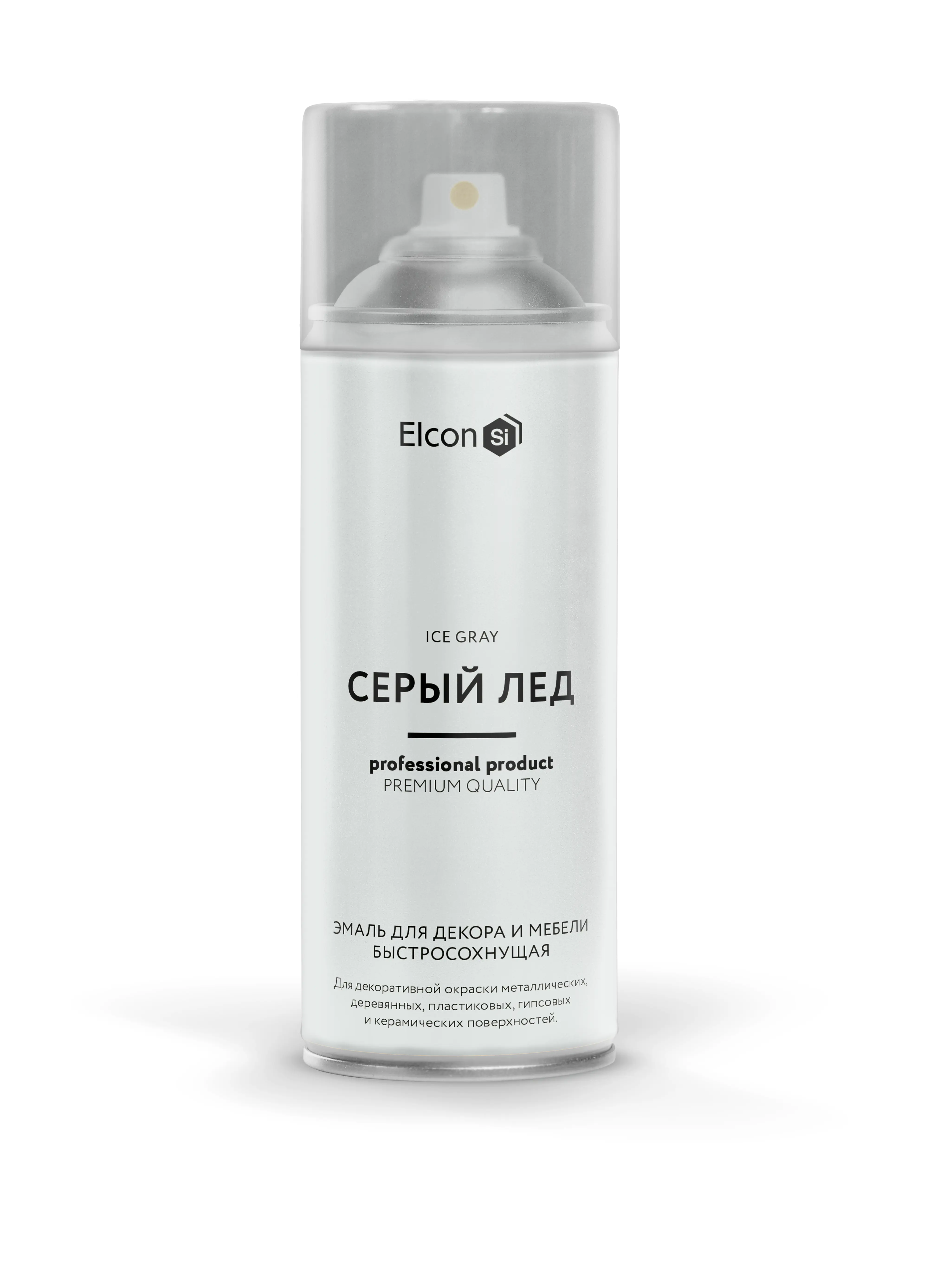 Изображение товара Краска аэрозольная Elcon 00-00462263 Décor серый 0.52 л