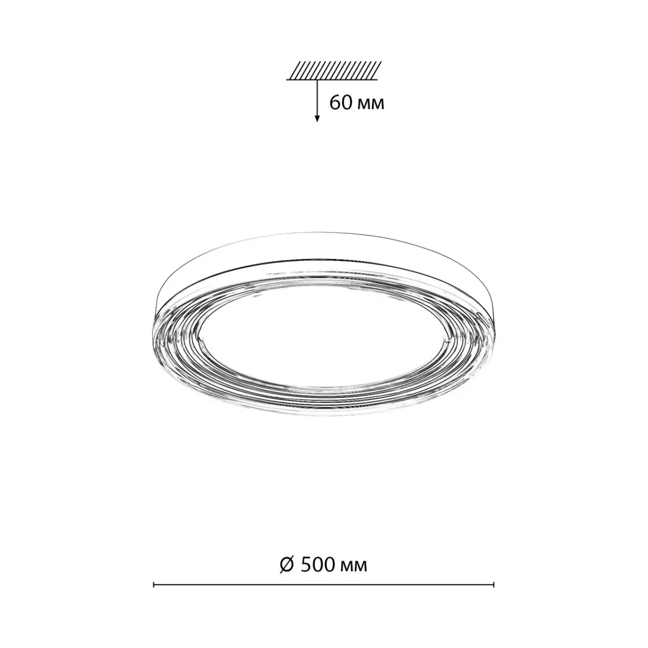 Изображение товара Светильник настенно-потолочный светодиодный Сонекс Infinita 36 м² нейтральный белый свет цвет серый/серебристый
