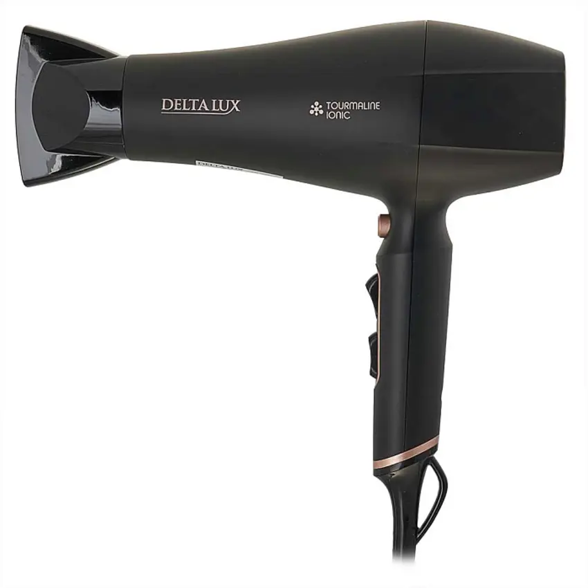 Изображение товара Фен DELTA LUX DE-5001 турмалиновая ионизация 2200Вт цвет черный