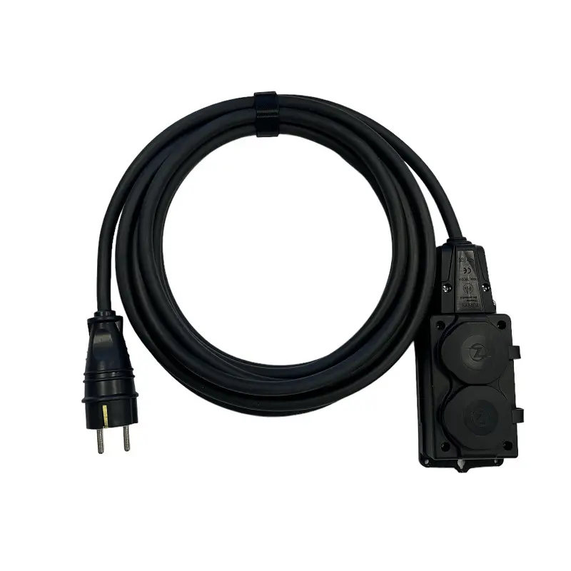 Изображение товара Удлинитель-шнур Itok i-connect-color-SU-PVS-215-2-54-7-black 2 розетки без заземления 2x1.5 мм 7 м 3500 Вт цвет черный