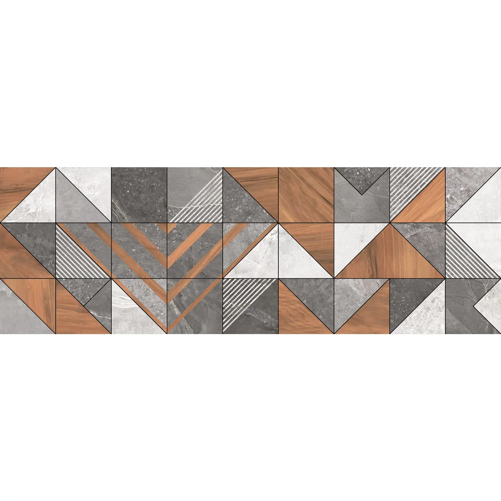 Изображение товара Настенная плитка Delacora Kioto 30x90 см многоцветный геометрический эффект