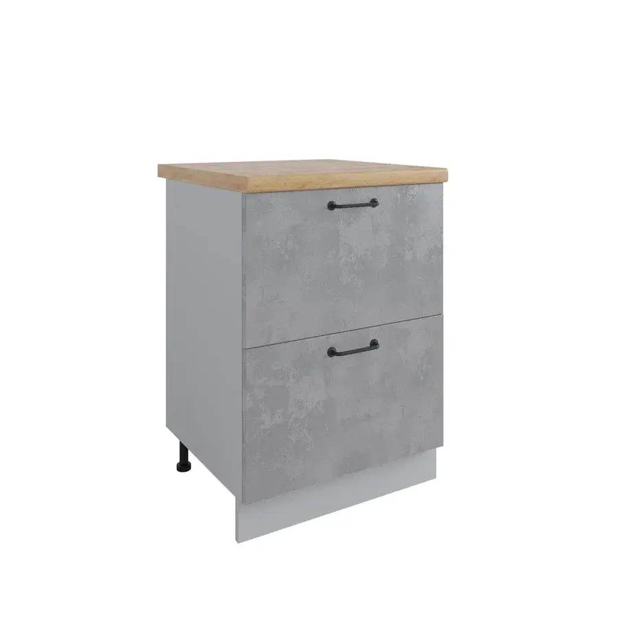 Изображение товара Кухонный гарнитур Дсв мебель Стиль 30000000373 60x81.6x60 см ЛДСП цвет бетон