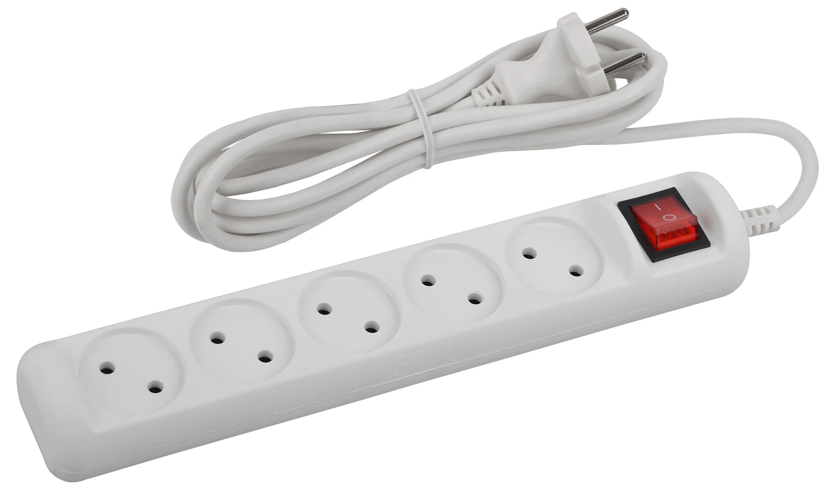 Изображение товара Удлинитель бытовой Эра Б0044055 5 розеток без заземления 2x1 мм 1.5 м 2200 Вт цвет белый