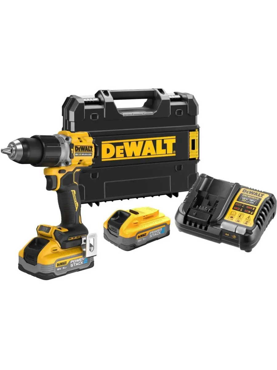 Изображение товара Дрель-шуруповерт аккумуляторная ударная Dewalt DCD805H2T 18 В Li-Ion