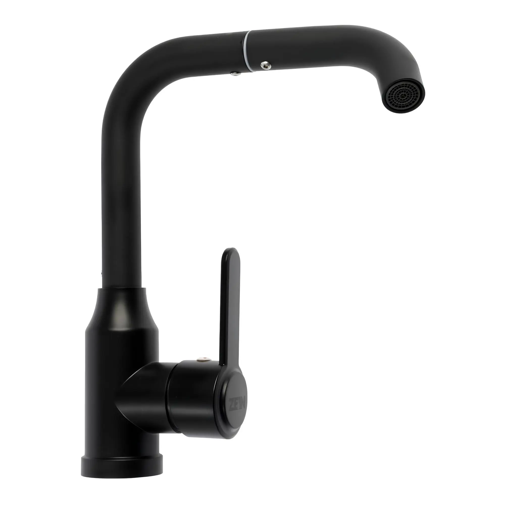 Изображение товара Смеситель для кухни Zein поворотный излив 20 см цвет черный