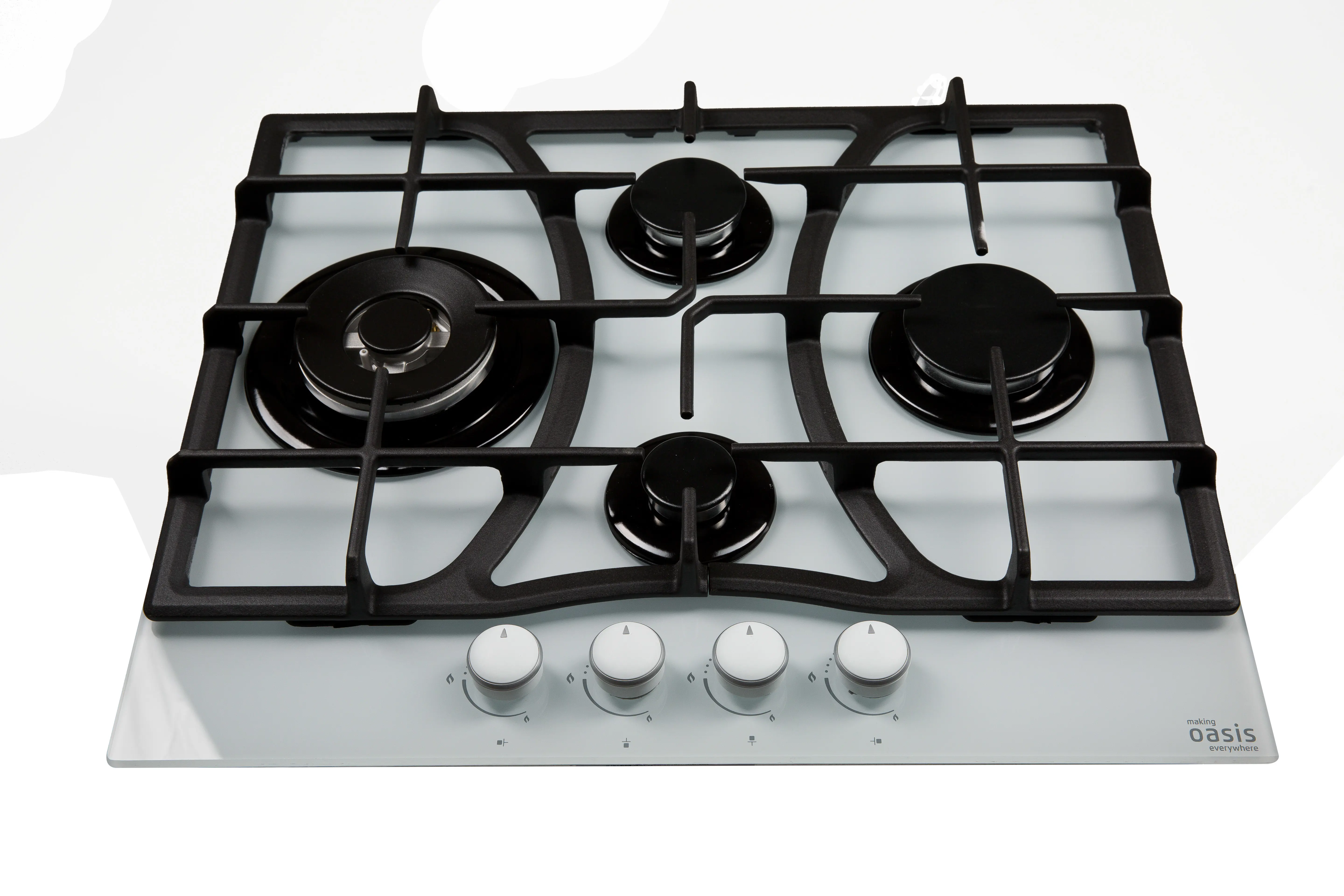 Изображение товара Газовая варочная панель 61 см Making Oasis Everywhere P-GWTT белая 4 конфорки