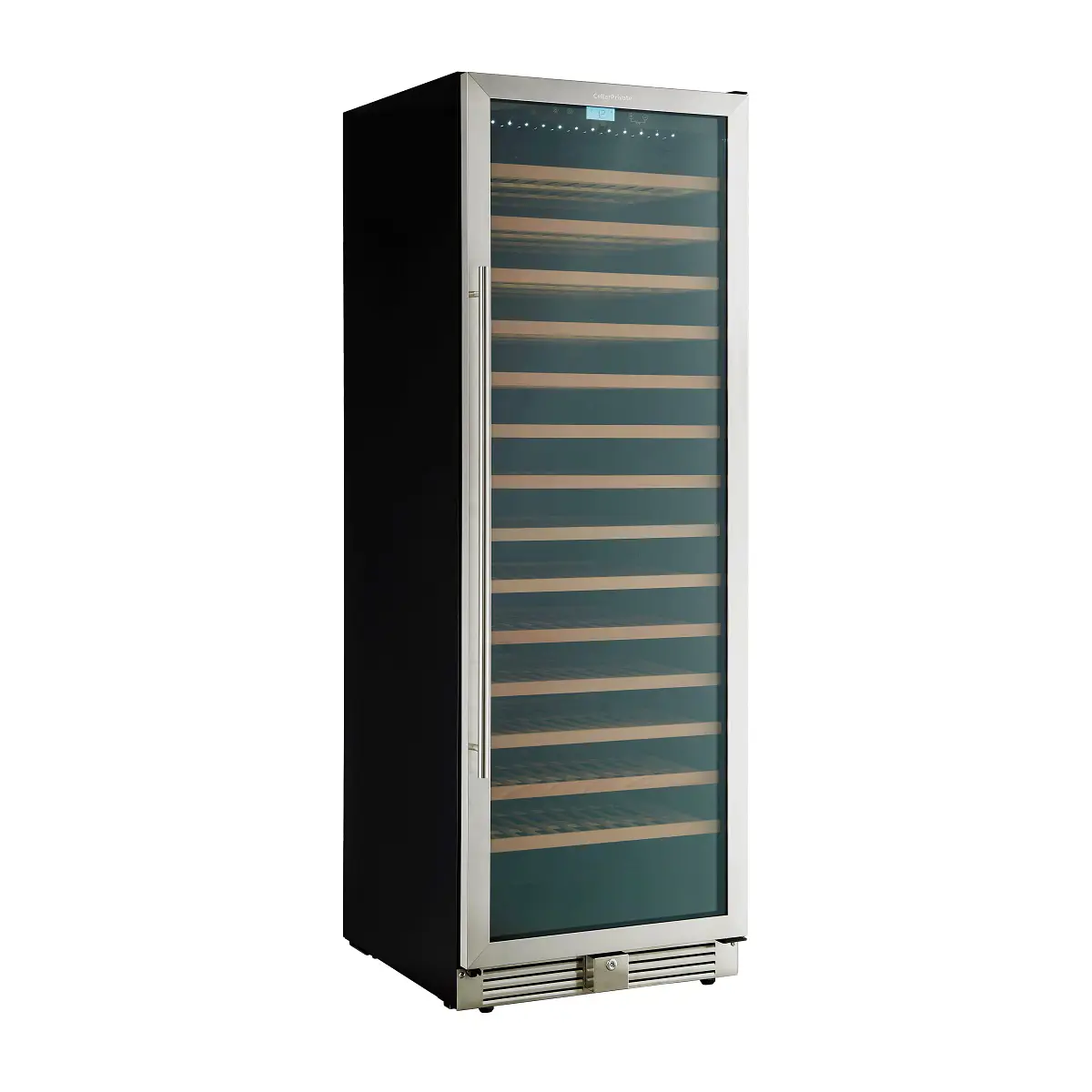 Изображение товара Винный шкаф Cellar private 59.5х176х69.5 см 164 бутылок цвет черный/светло-серый