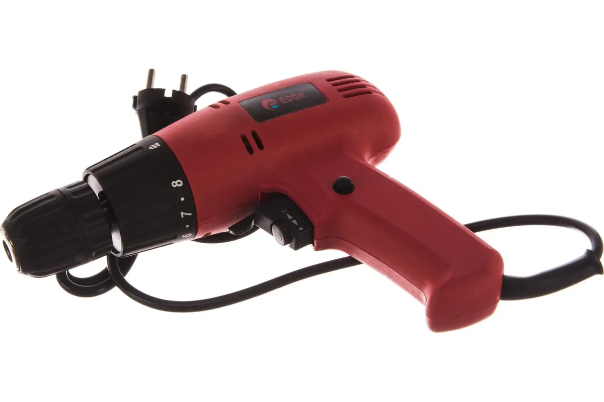 Изображение товара Дрель-шуруповерт сетевая Edon DS-350, 350 Вт