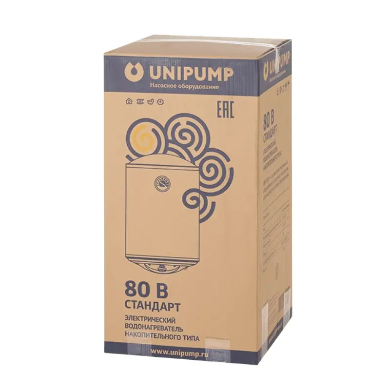 Изображение товара Электрический накопительный водонагреватель UNIPUMP Стандарт 80 В 1.5 кВт 80 л