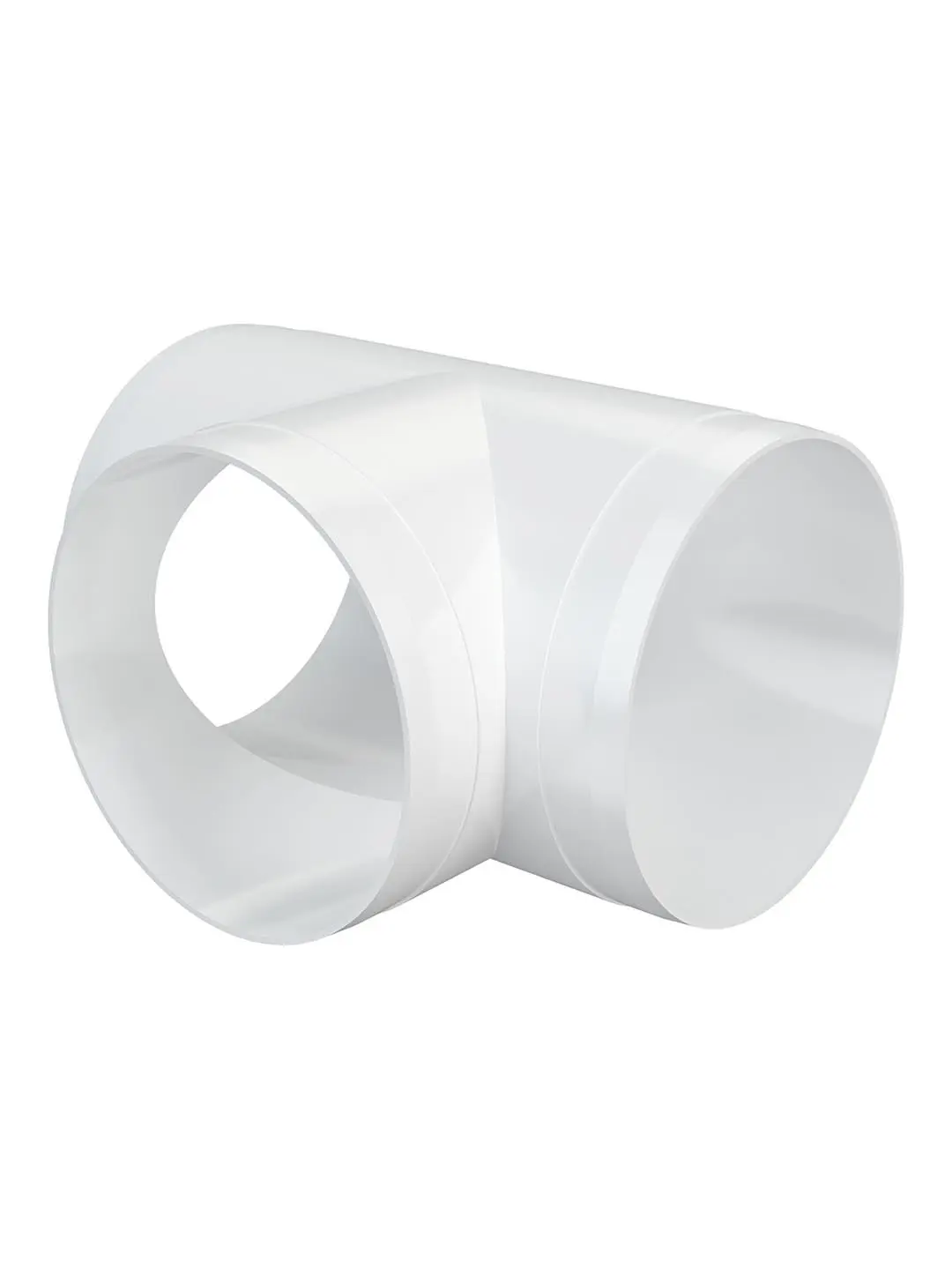 Изображение товара Тройник для круглых воздуховодов Fonet D150 мм из пластика белого цвета