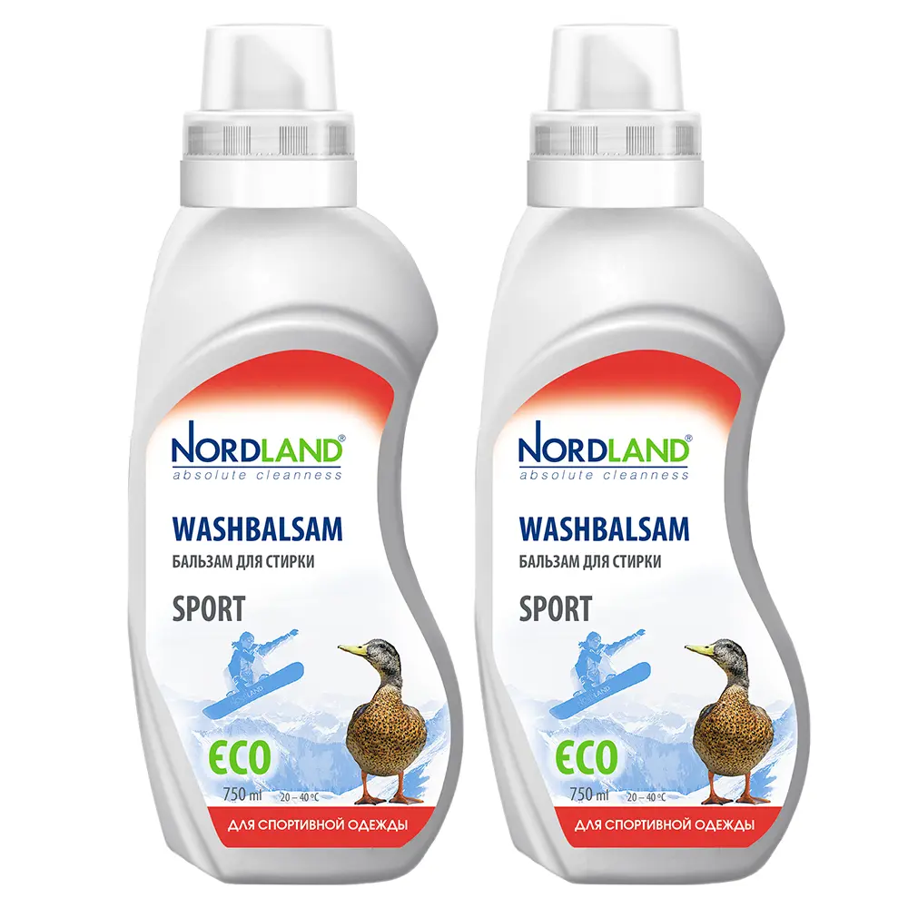 Изображение товара Гель для стирки Nordland Бальзам для спортивной одежды 750 мл 2 шт