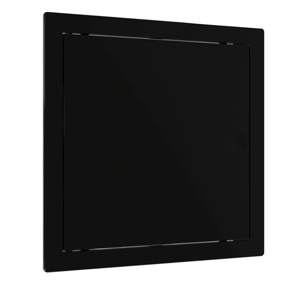 Изображение товара Ревизионный люк Evecs L1515N black 17.40x17.40 см нажимной с фланцем пластик