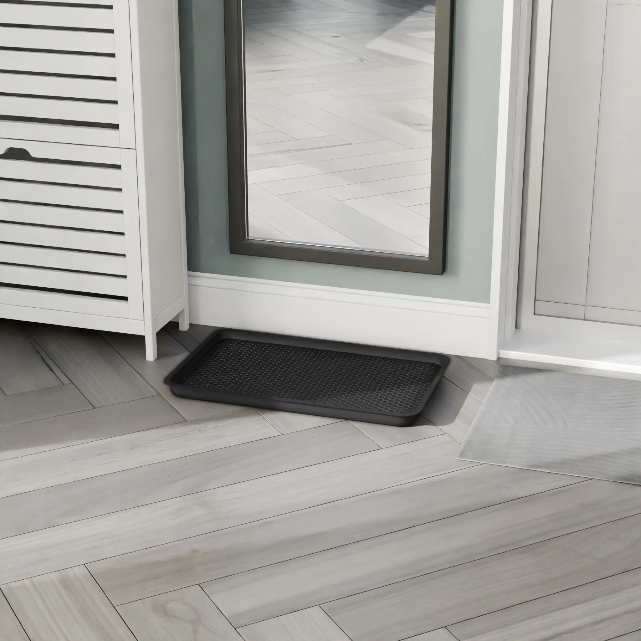 Изображение товара Лоток универсальный полипропилен Ромб 31x51 см цвет черный