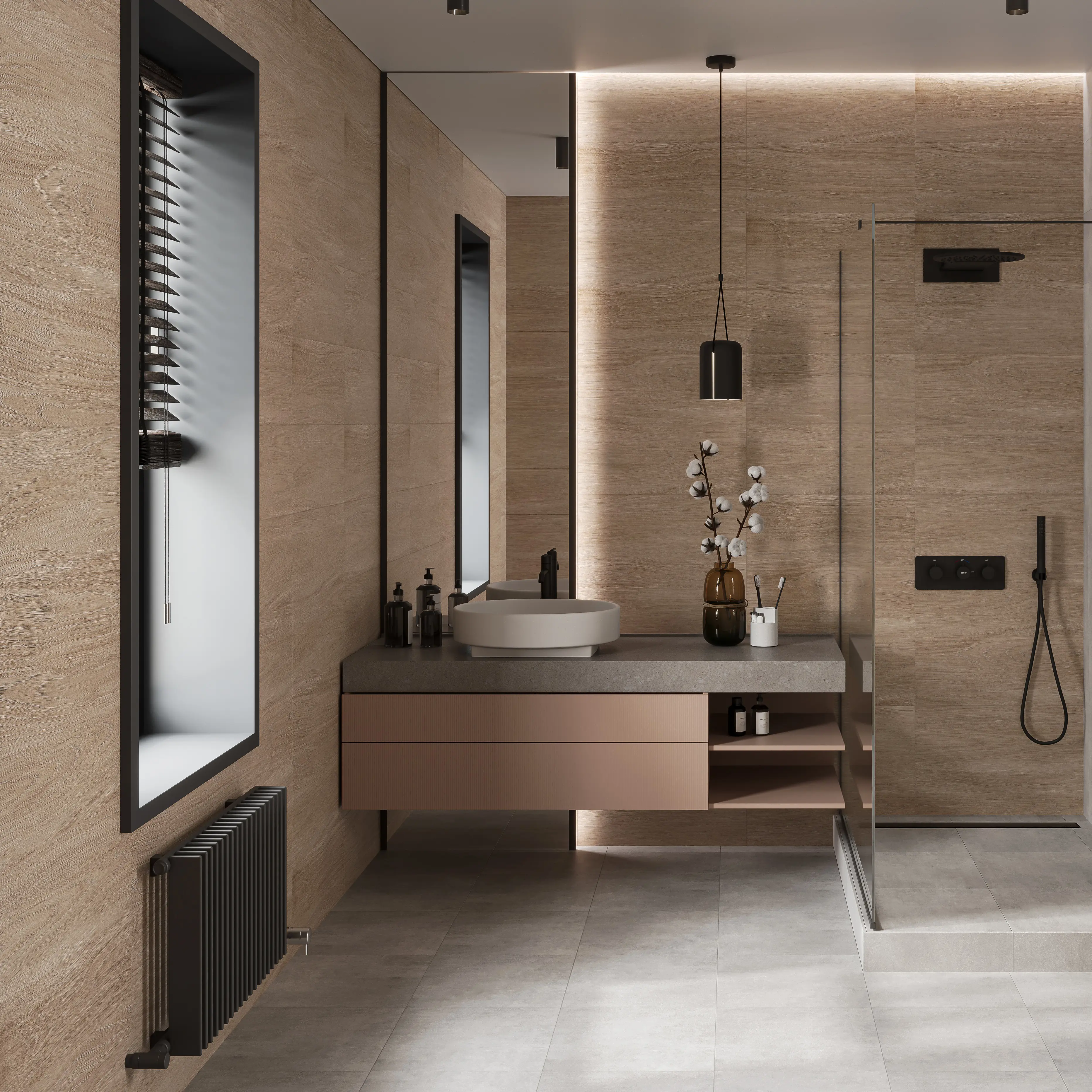 Изображение товара Настенная плитка Gracia Ceramica Sepia 25x60 см для внутренней облицовки