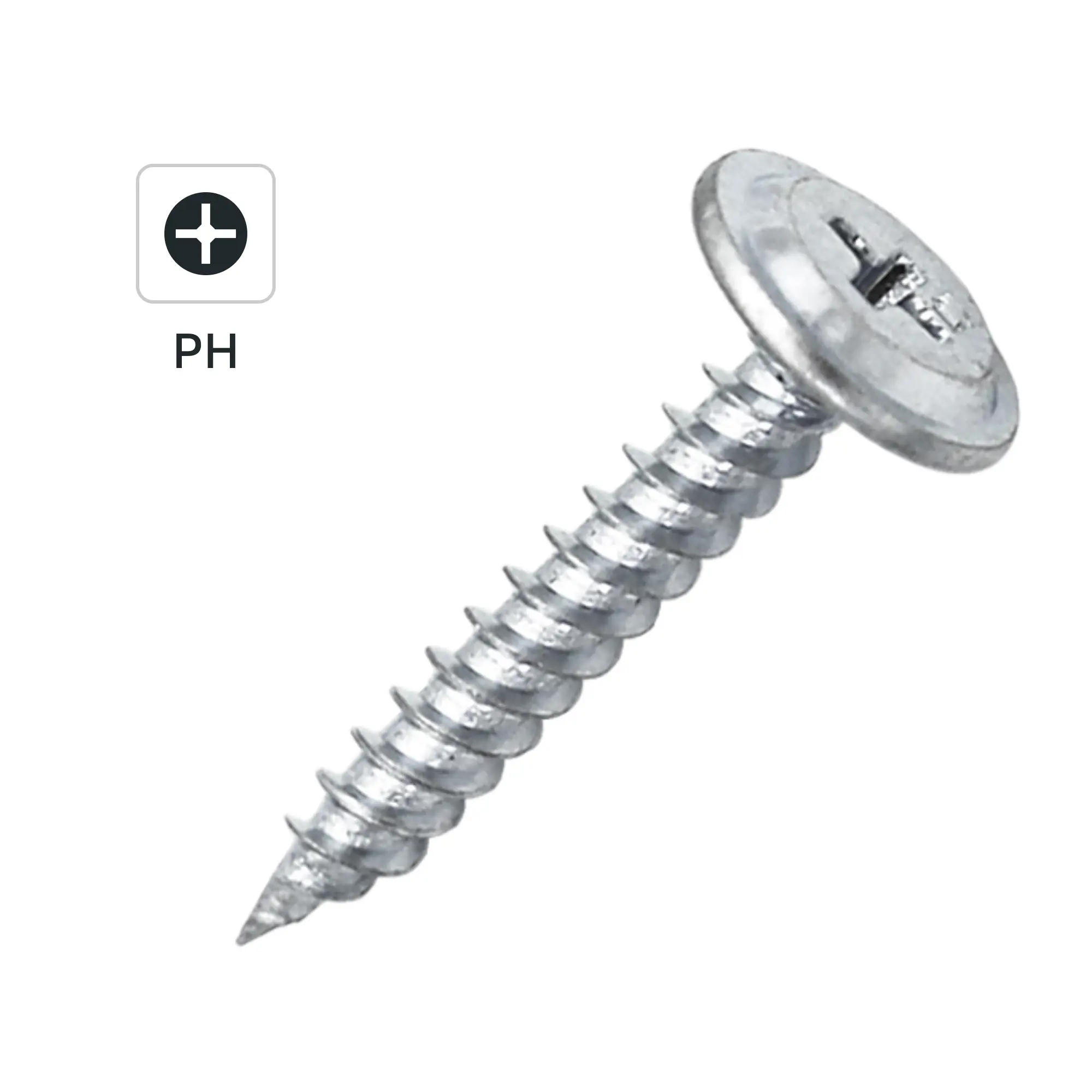 Изображение товара Саморезы по металлу Dilwis 4.2x25 мм оцинкованные острые пресс-шайба 1 кг