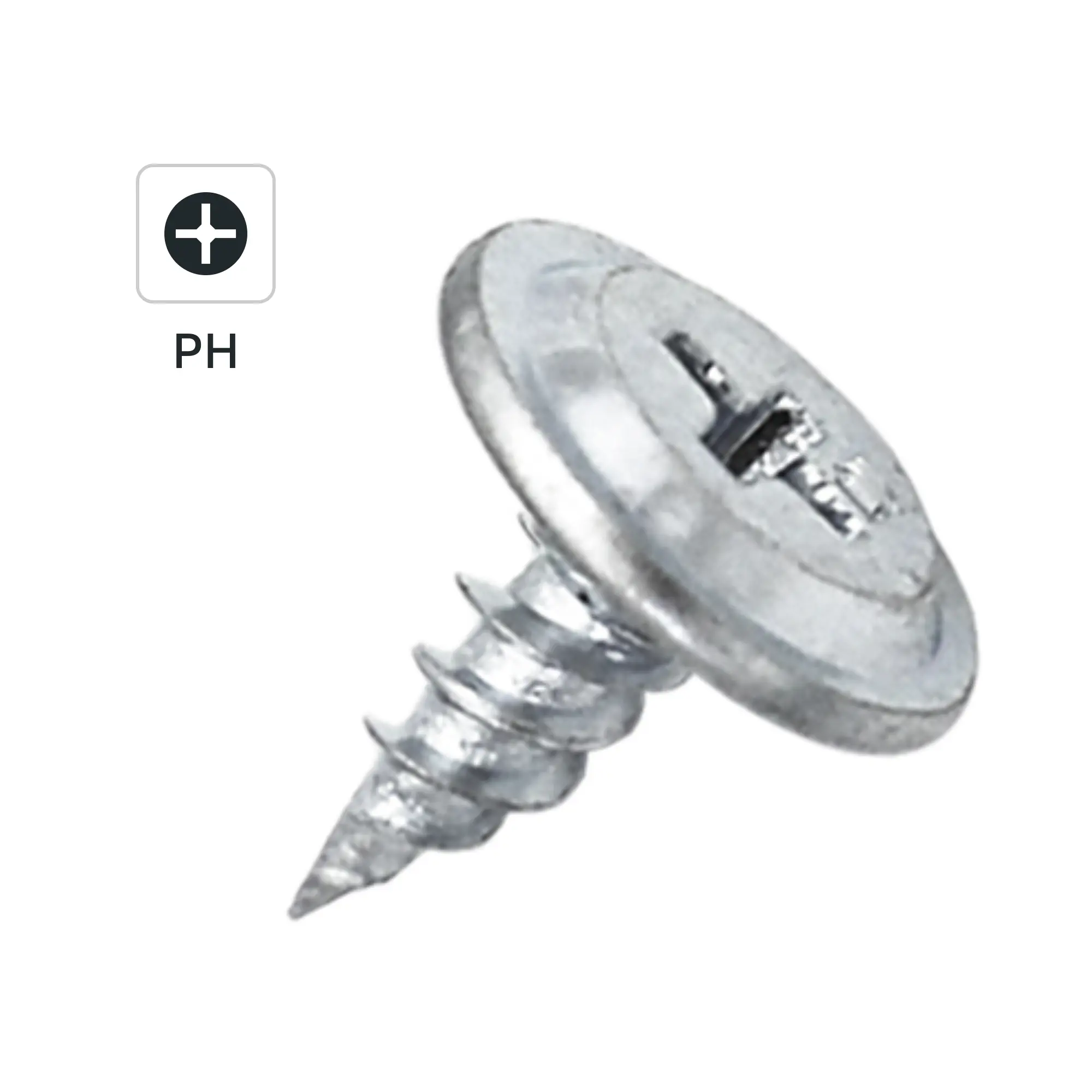 Изображение товара Саморезы по металлу DILWIS 4.2x13 мм с пресс-шайбой оцинкованные острые