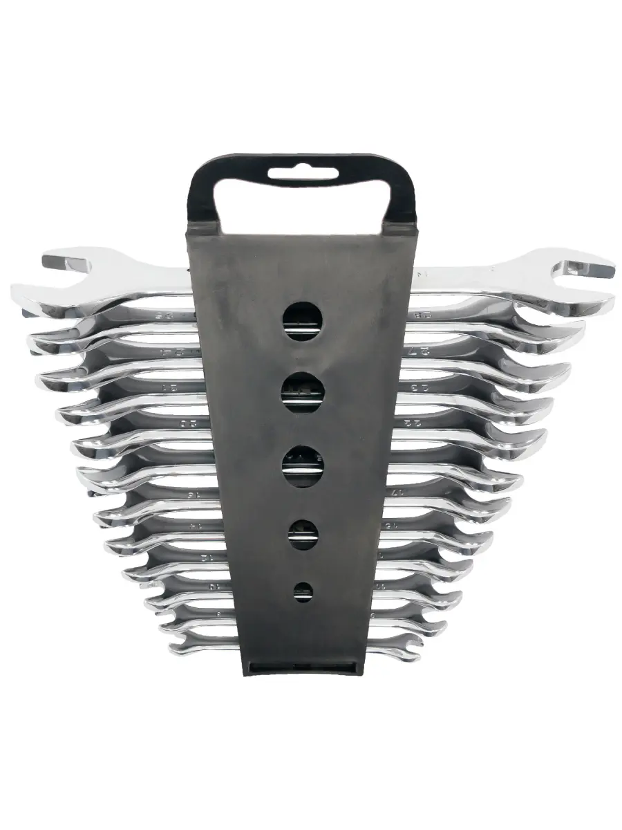 Изображение товара Набор рожковых ключей Pobedit 2731510 6-32 мм 12 шт из Cr-V