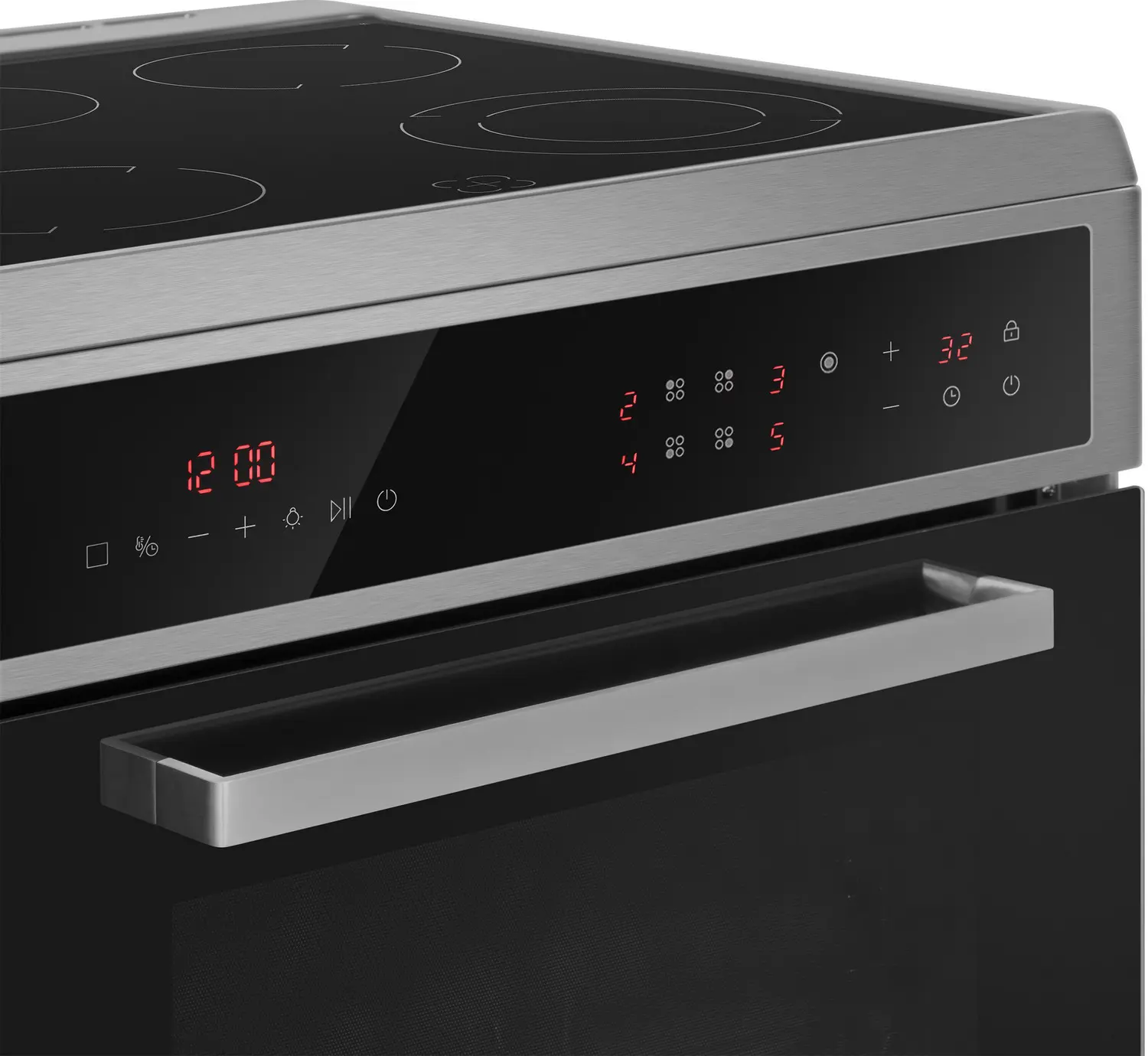 Изображение товара Электрическая плита с духовкой Maunfeld 549526 60x85x63 см цвет серебристый