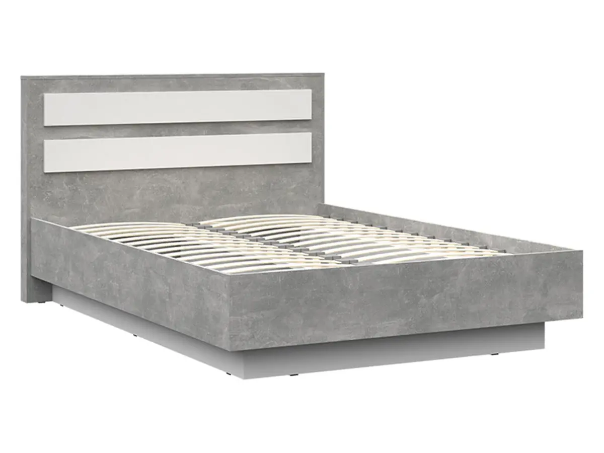 Изображение товара Кровать Стендмебель Амбер 147x98x210 см ЛДСП цвет ателье светлый/белый