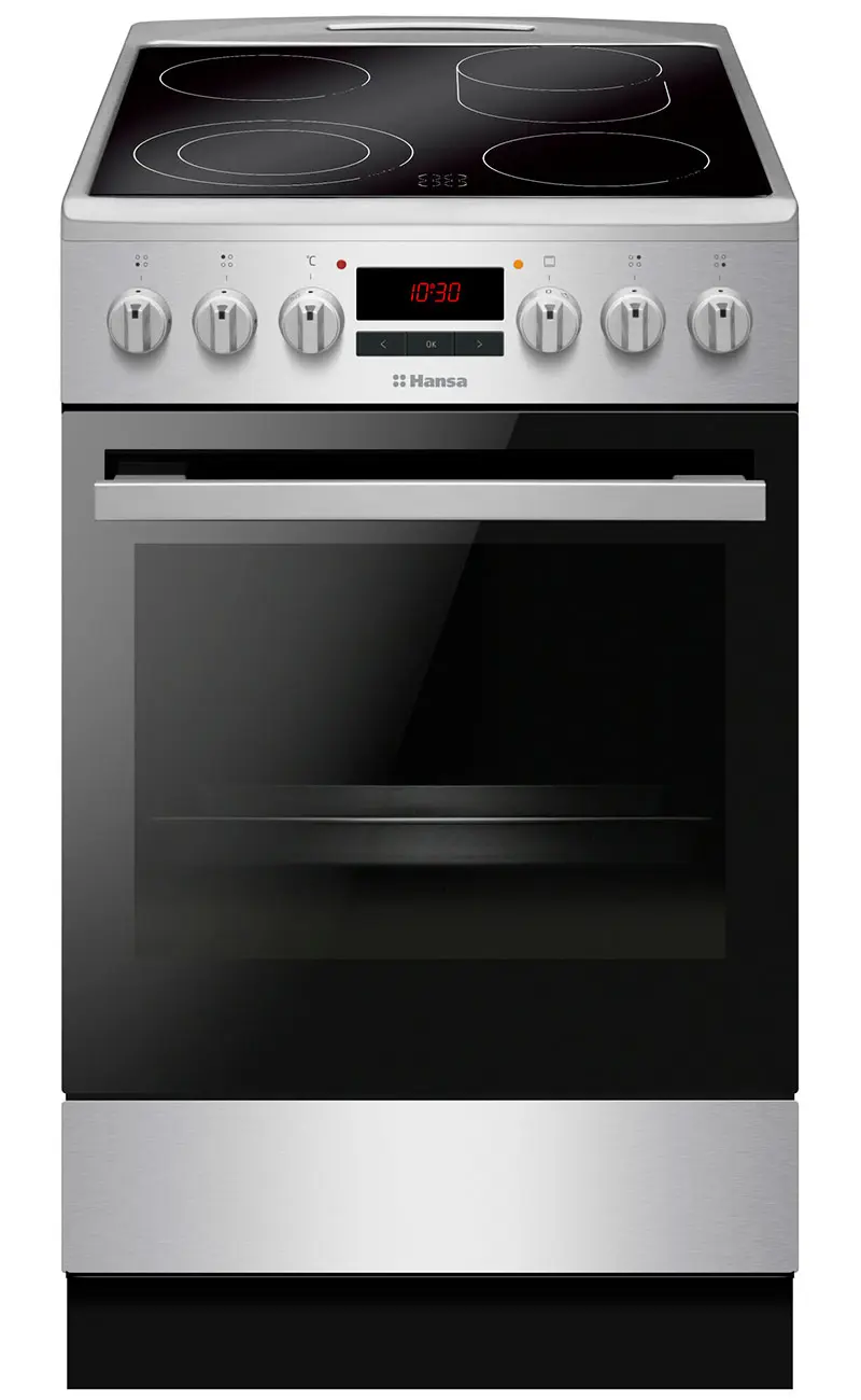Изображение товара Электрическая плита с духовкой Hansa 689338 50x85x60 см цвет нержавеющая сталь