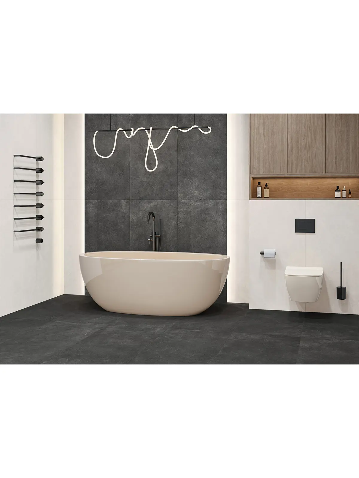 Изображение товара Керамогранит Artkera group Microcement 60x120 см Серый