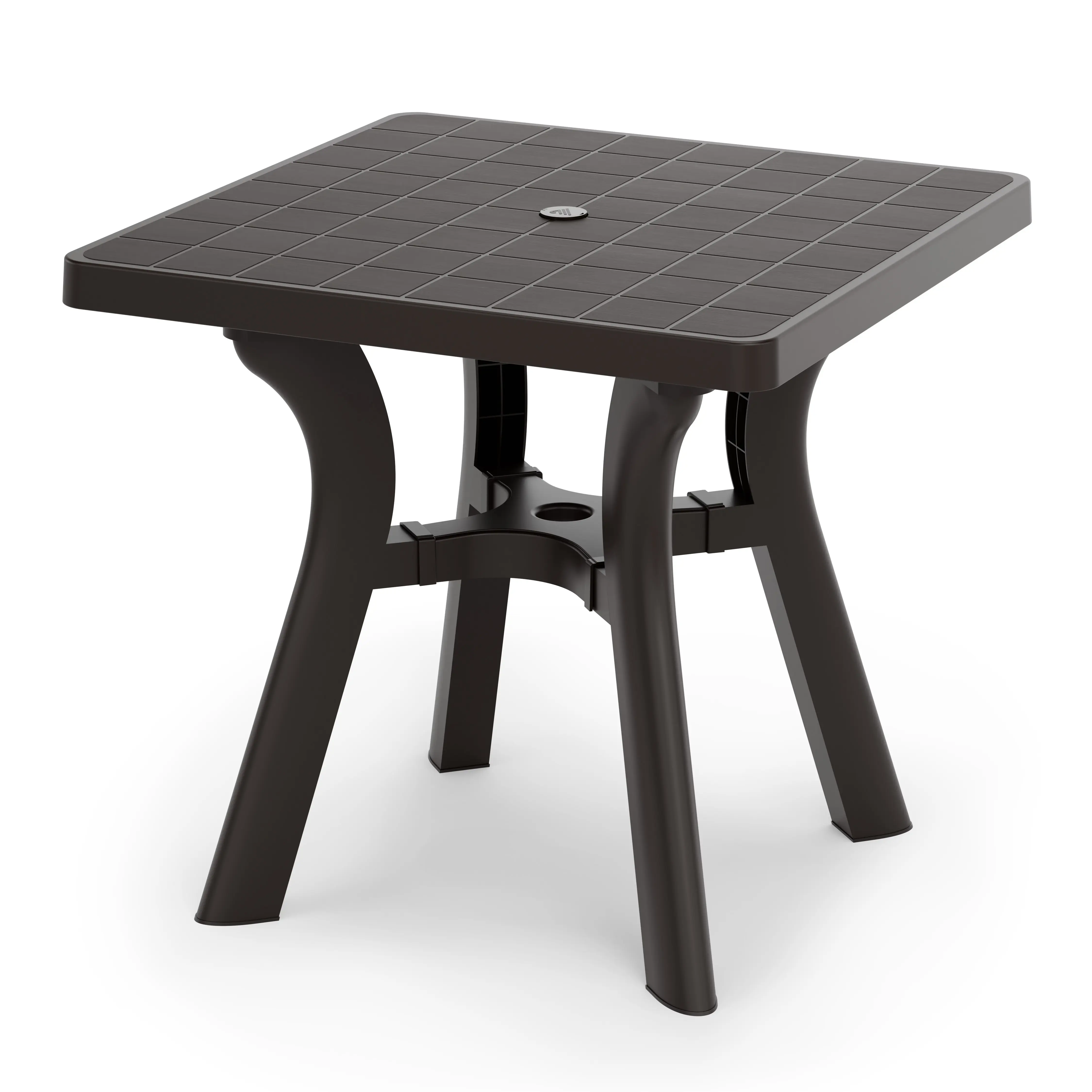 Изображение товара Стол садовый Атлант 80x77x80 см пластик мокко