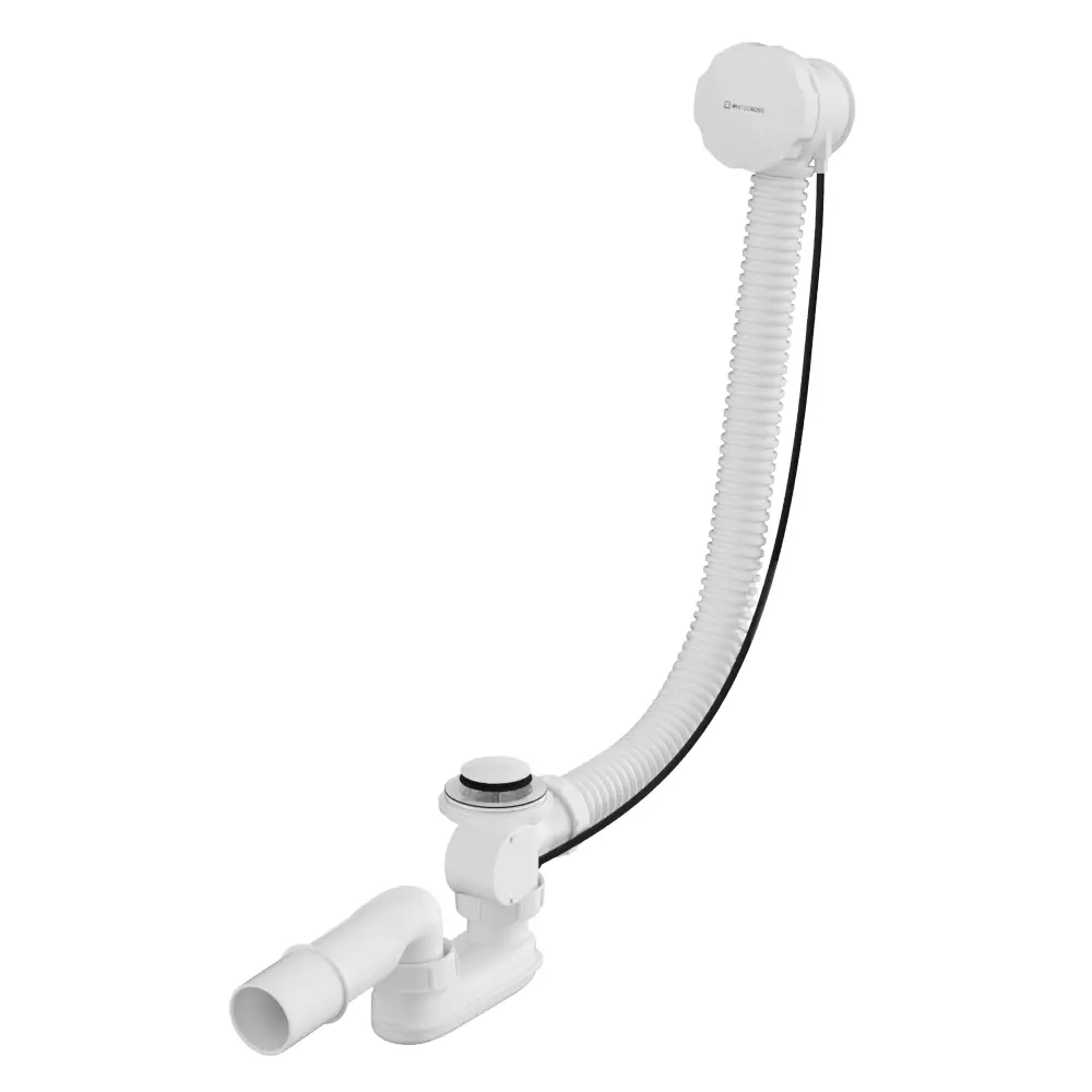 Изображение товара Слив-перелив для ванны WHITECROSS SPWC60WHG 50 мм белый глянец Италия