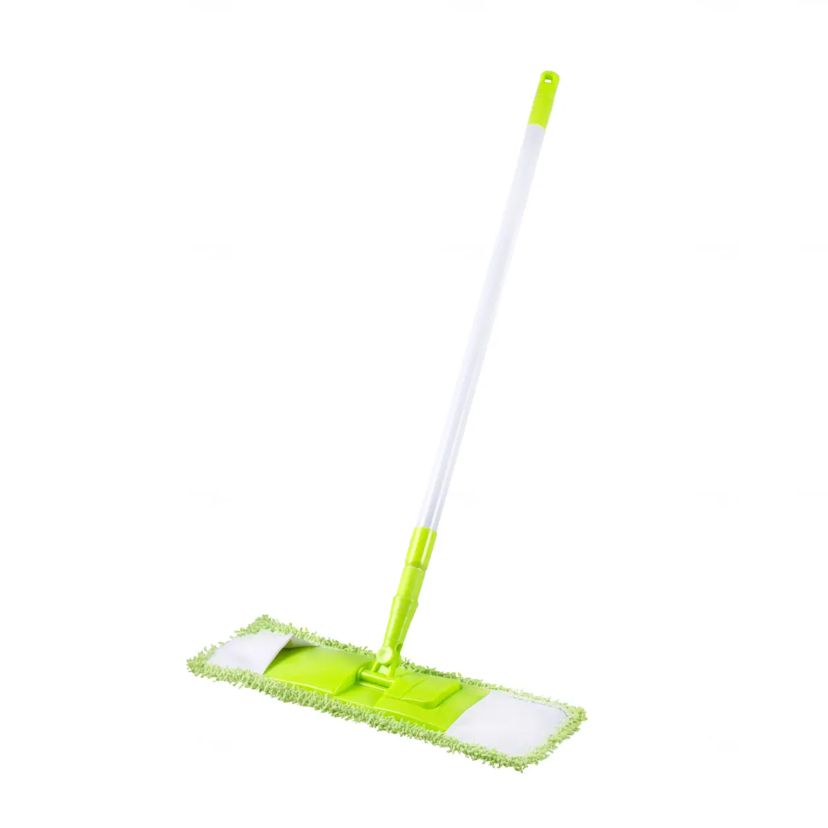 Изображение товара Швабра с плоской насадкой микрофибра Мультидом 43300 пластик цвет зеленый 130 см