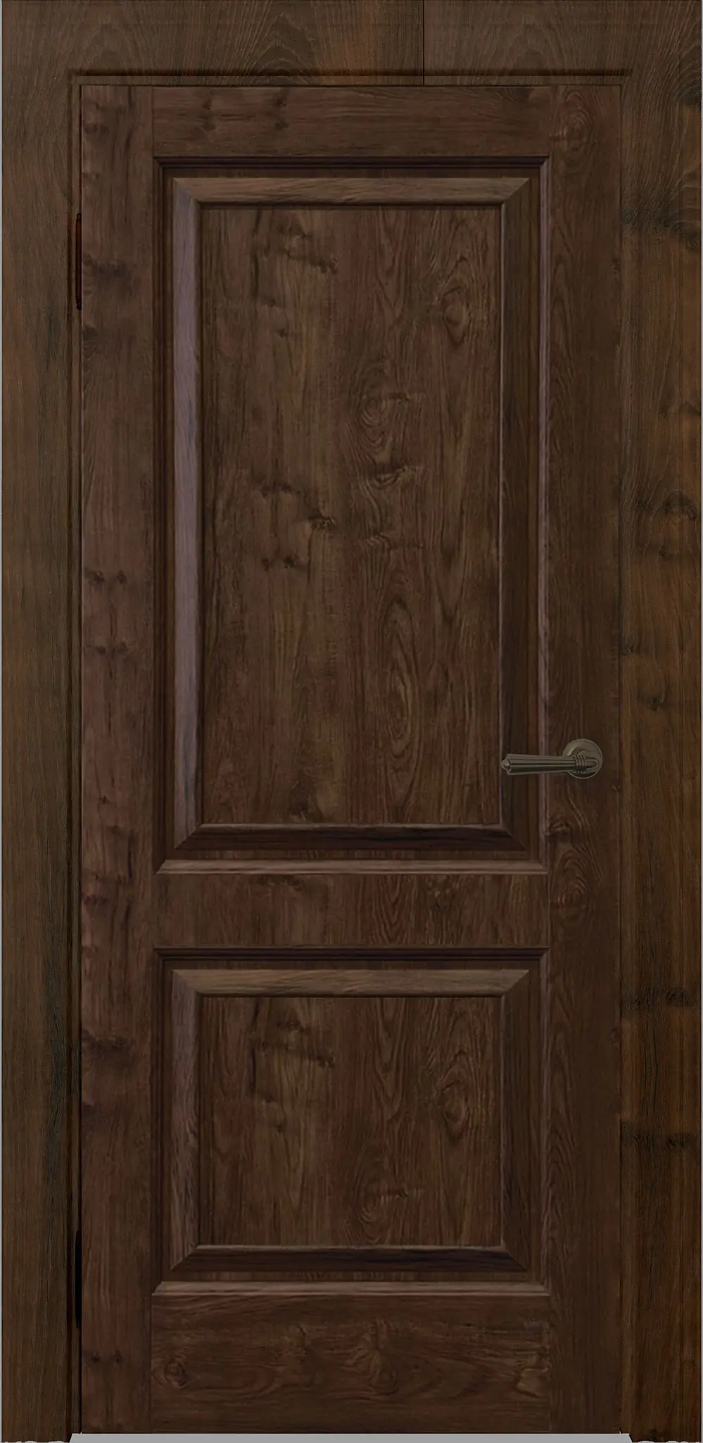 Изображение товара Дверь межкомнатная глухая Uberture Сибирь 200х60 см ПВХ орех шоколадный Россия