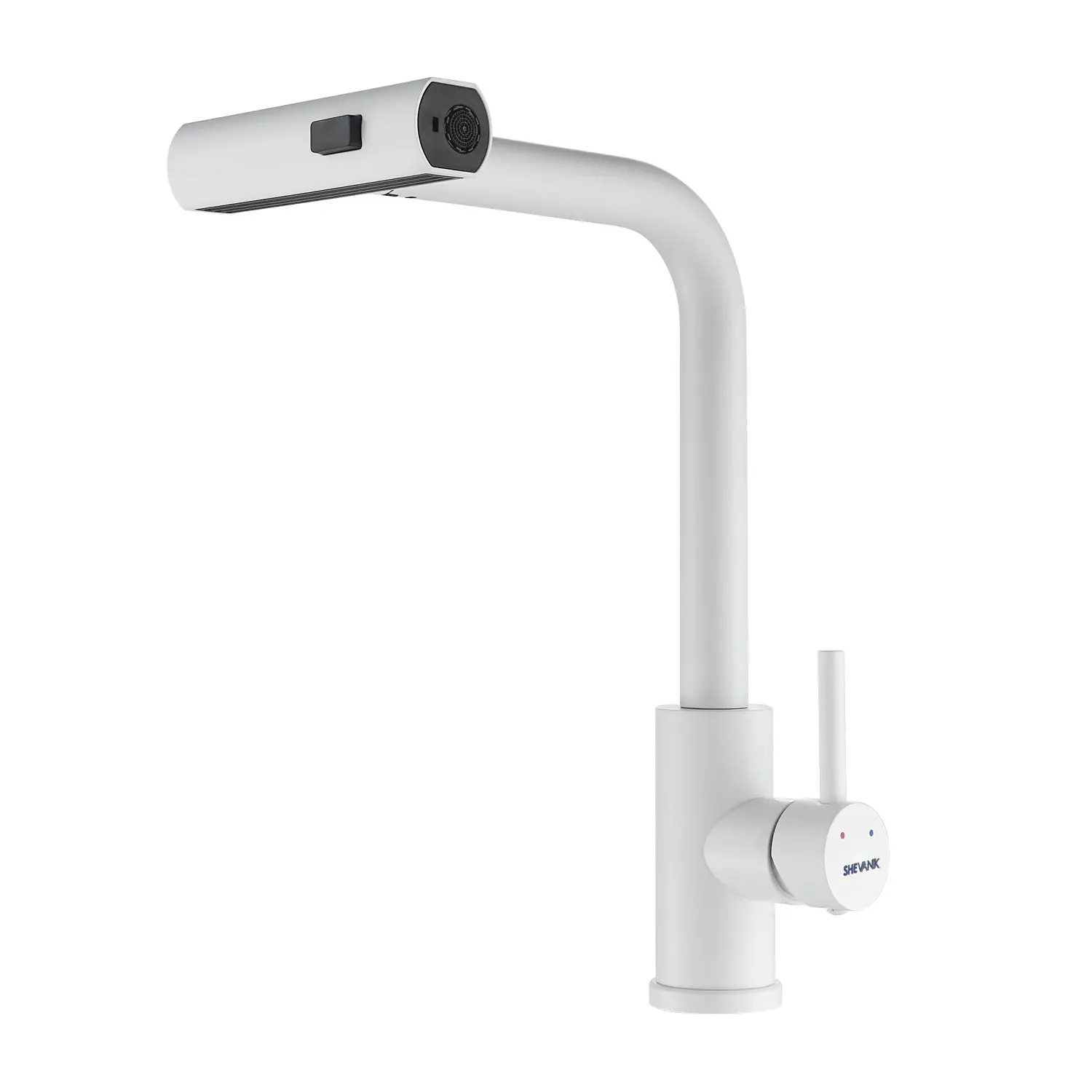 Изображение товара Смеситель для кухни однорычажный Shevanik S263C излив 24 см цвет белый