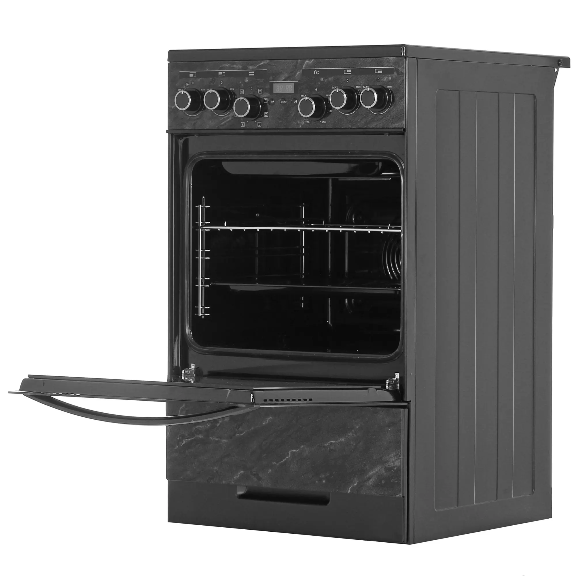 Изображение товара Электрическая плита с духовкой Gefest 303730 50x85x58.5 см черный мрамор