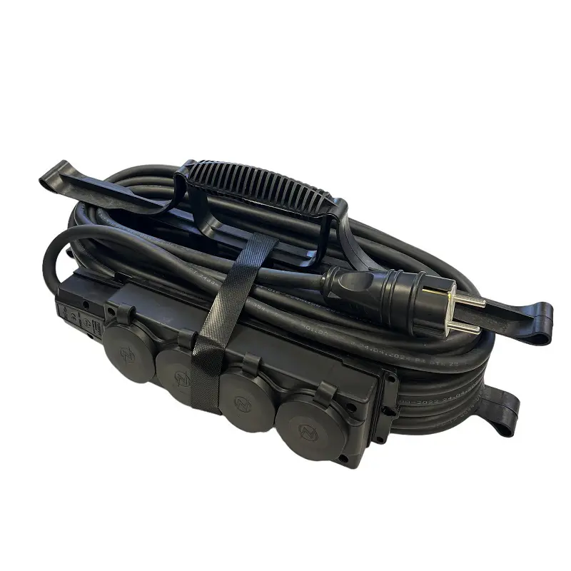 Изображение товара Удлинитель-шнур Itok i-connect-color-SUR-KG-325-4-54-20 черный 20 м 4 розетки