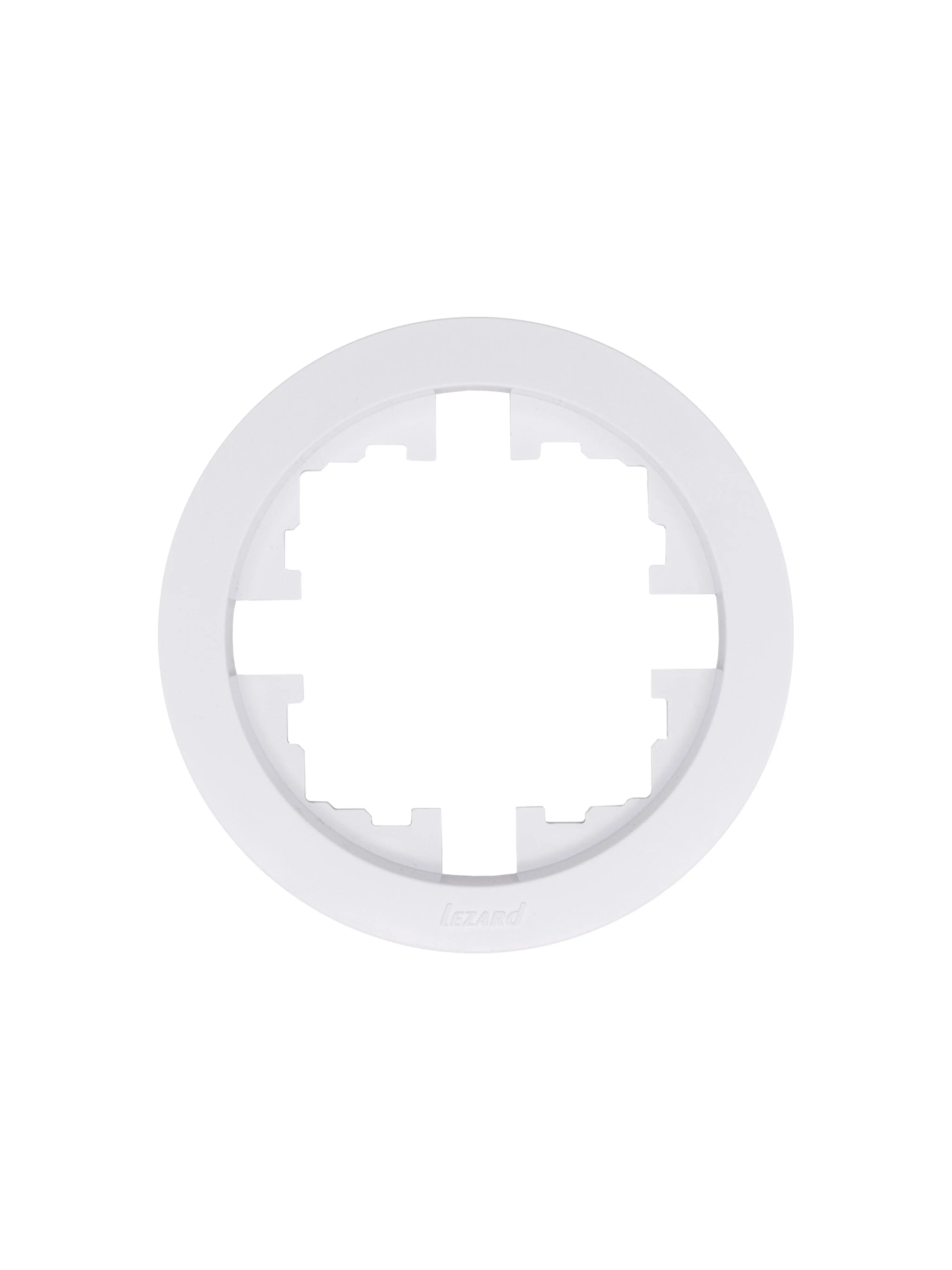 Изображение товара Рамка для розеток и выключателей Osen LEZARD 1 пост белая глянцевая