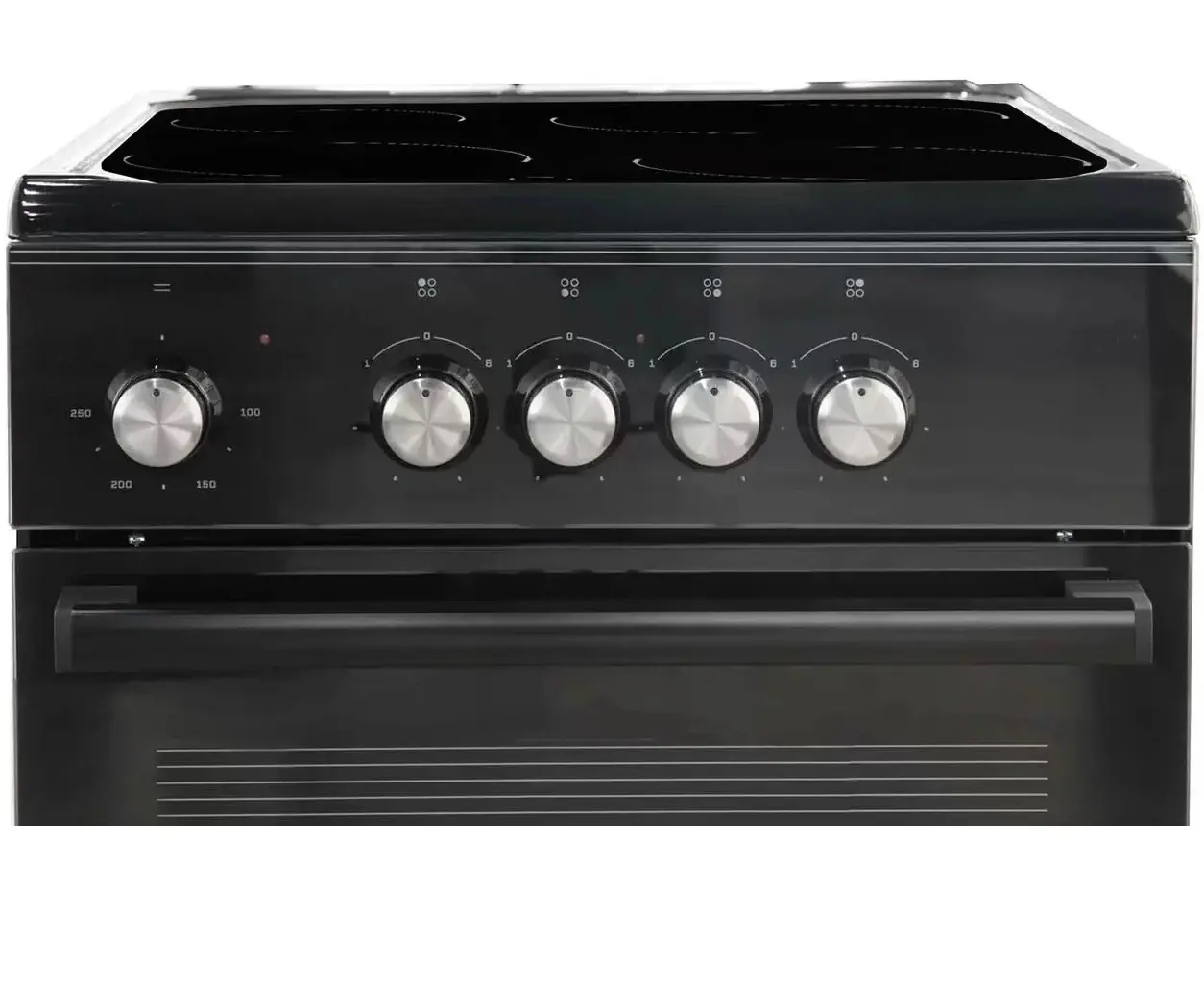 Изображение товара Электрическая плита с духовкой De luxe 423786 50x85x60 см цвет черный