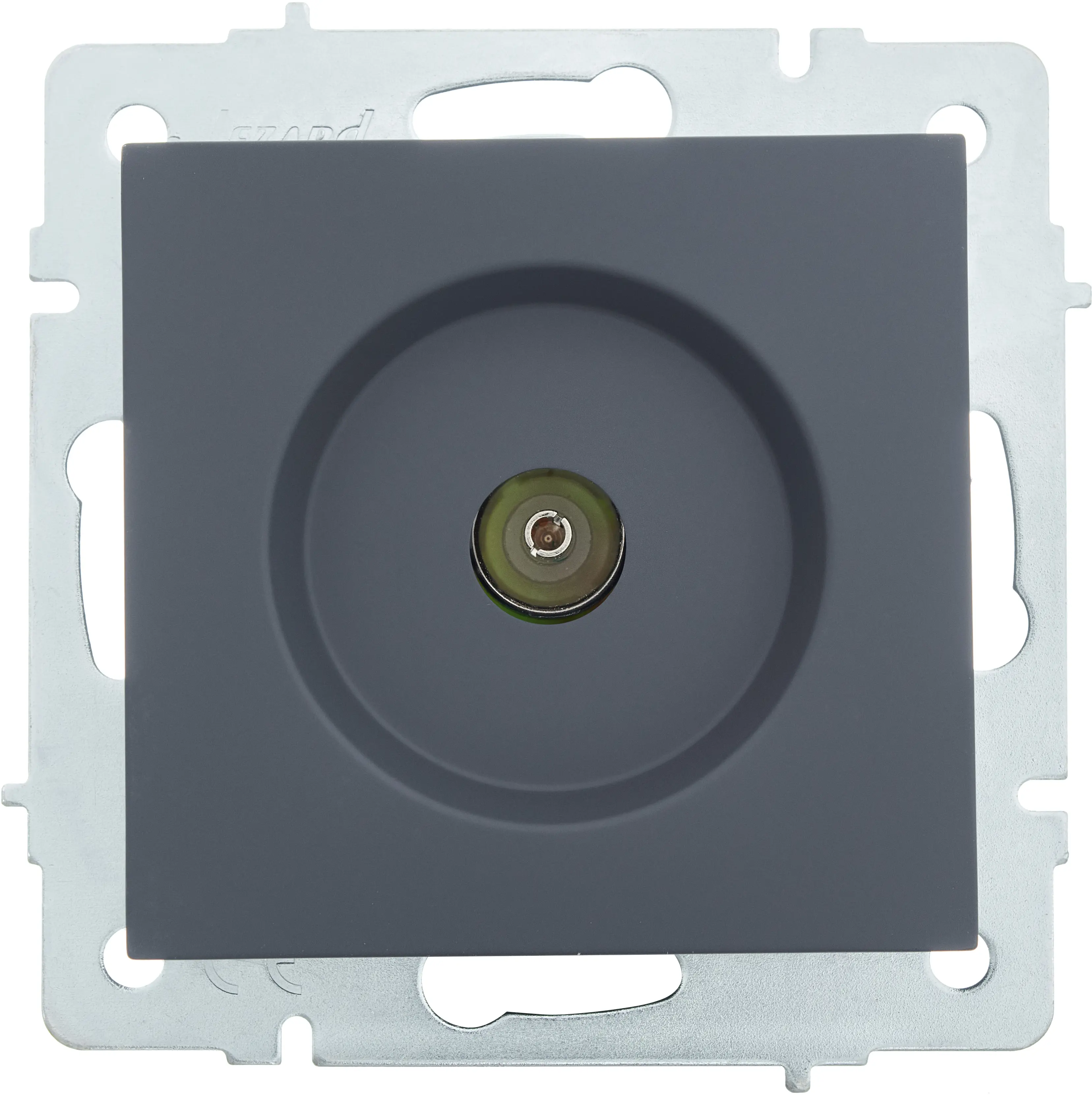 Изображение товара Розетка ТВ встраиваемая Lezard Vesna графит