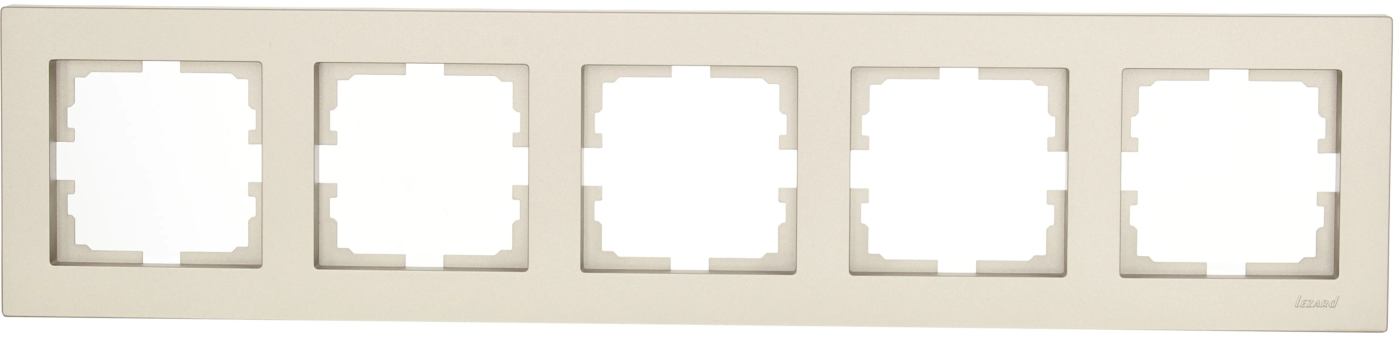 Изображение товара Рамка для розеток и выключателей Lezard Vesna 742-3700-150 титан