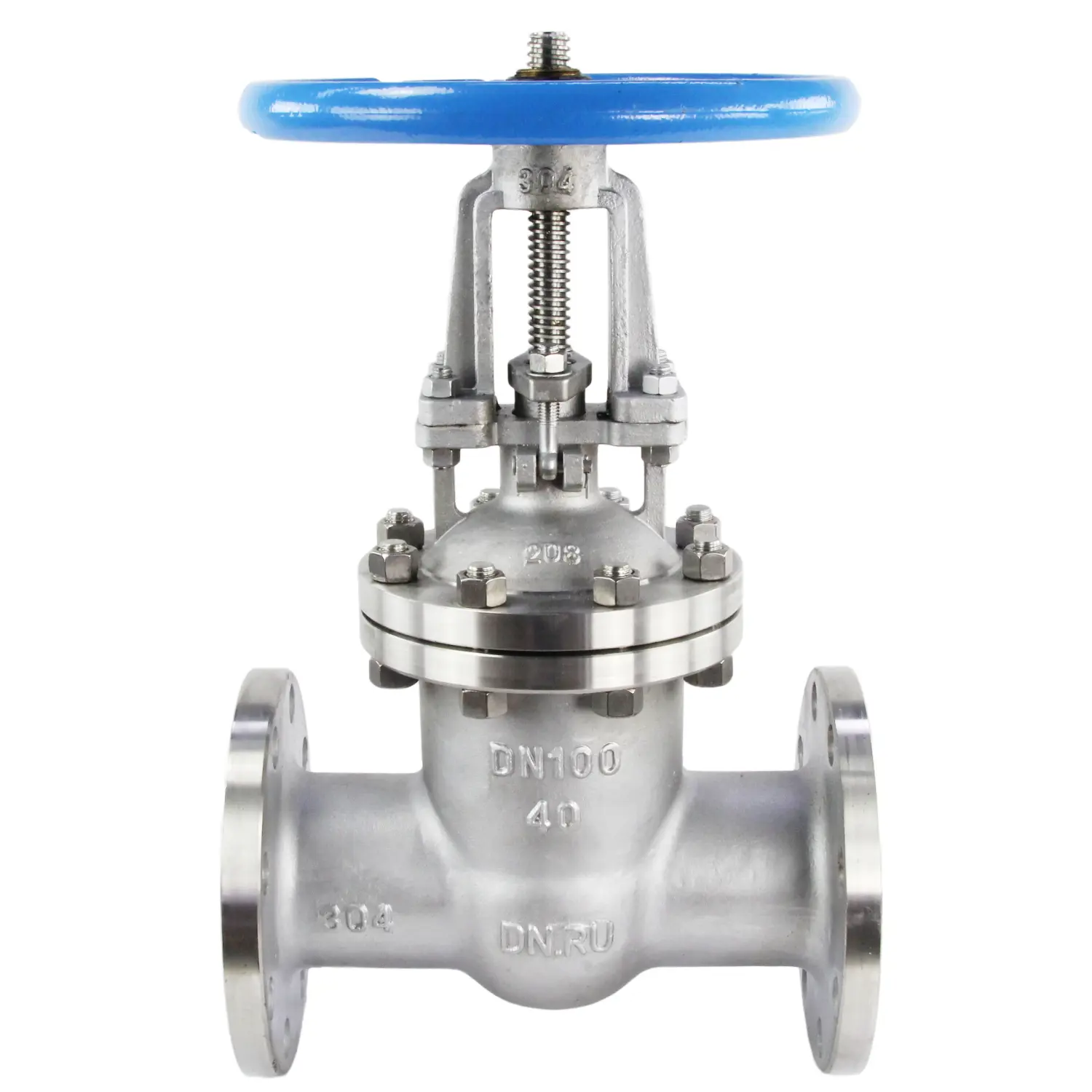 Изображение товара Задвижка клиновая DN.ru Ду150 Ру40 нержавеющая сталь фланцевая 30нж15нж