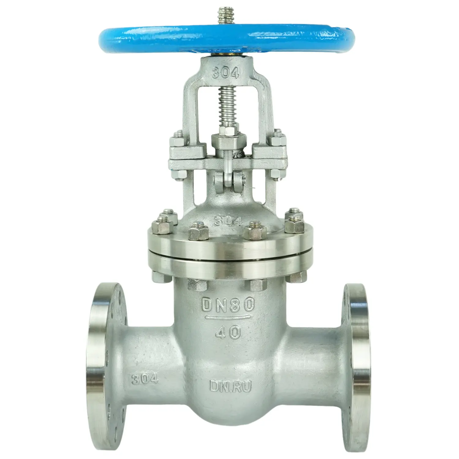 Изображение товара Задвижка клиновая из нержавеющей стали DN.ru D040-01381 DN80 PN40 со штурвалом