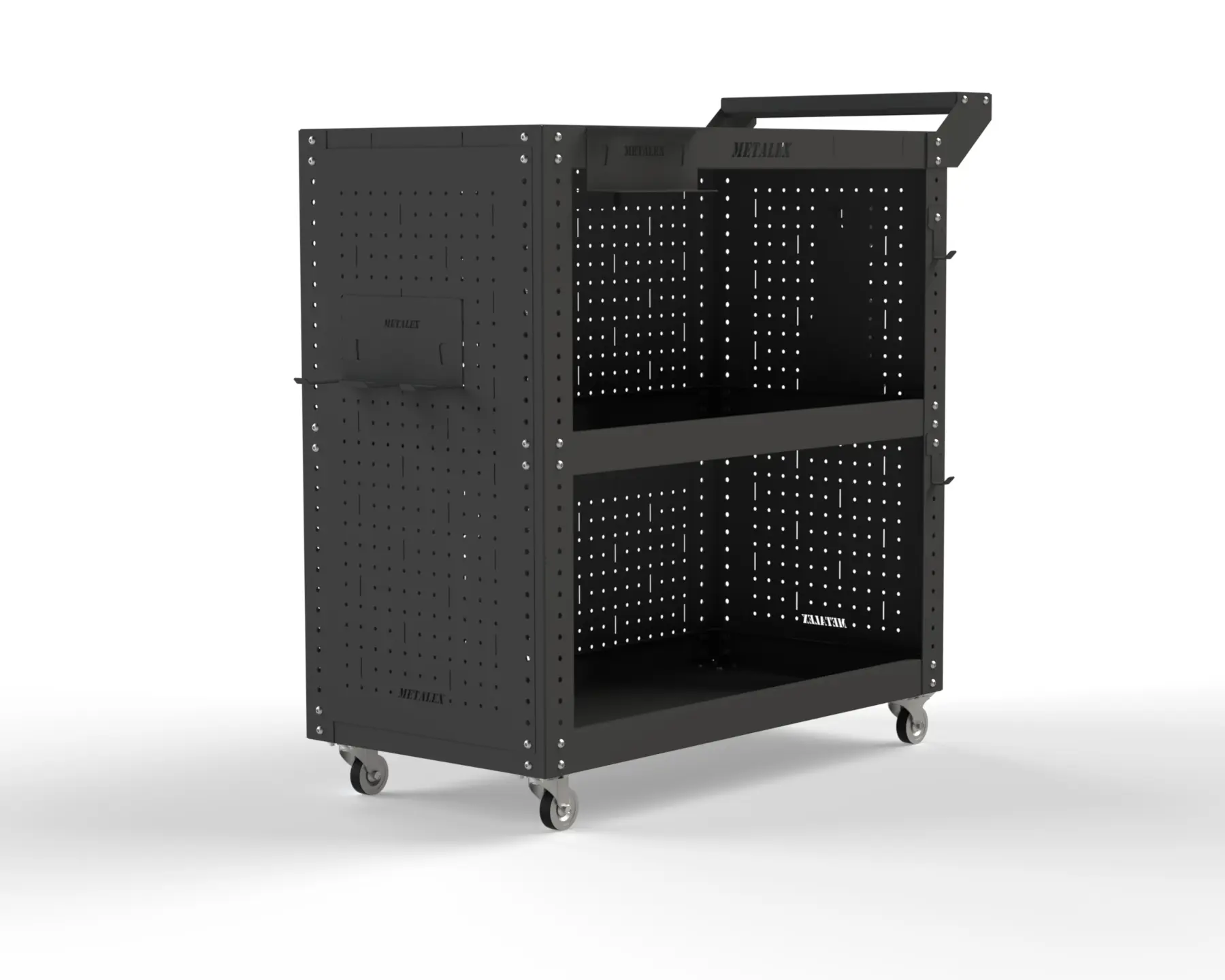 Изображение товара Тележка инструментальная Metalex Тип 3 80x35x70 см 4 колеса, нагрузка 150 кг