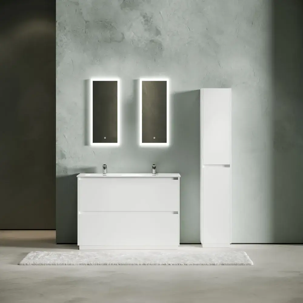 Изображение товара Тумба под раковину напольная Sancos Libra Floor LB120F-2W 119см цвет белый глянец
