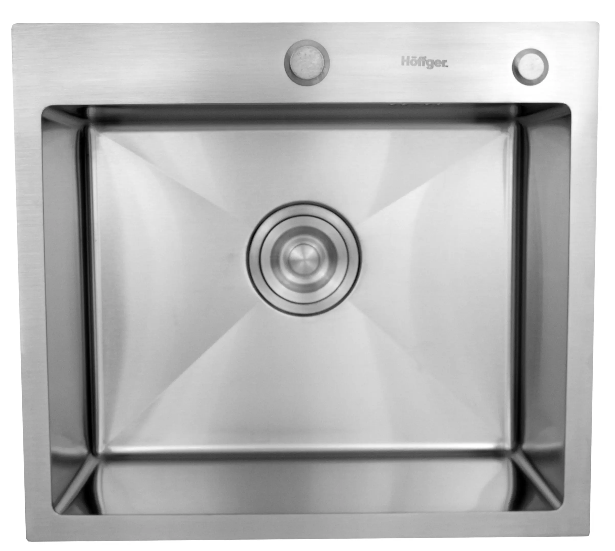 Изображение товара Врезная мойка Hoffger HFG-5045S 50x45x43 см нержавеющая сталь цвет сатин