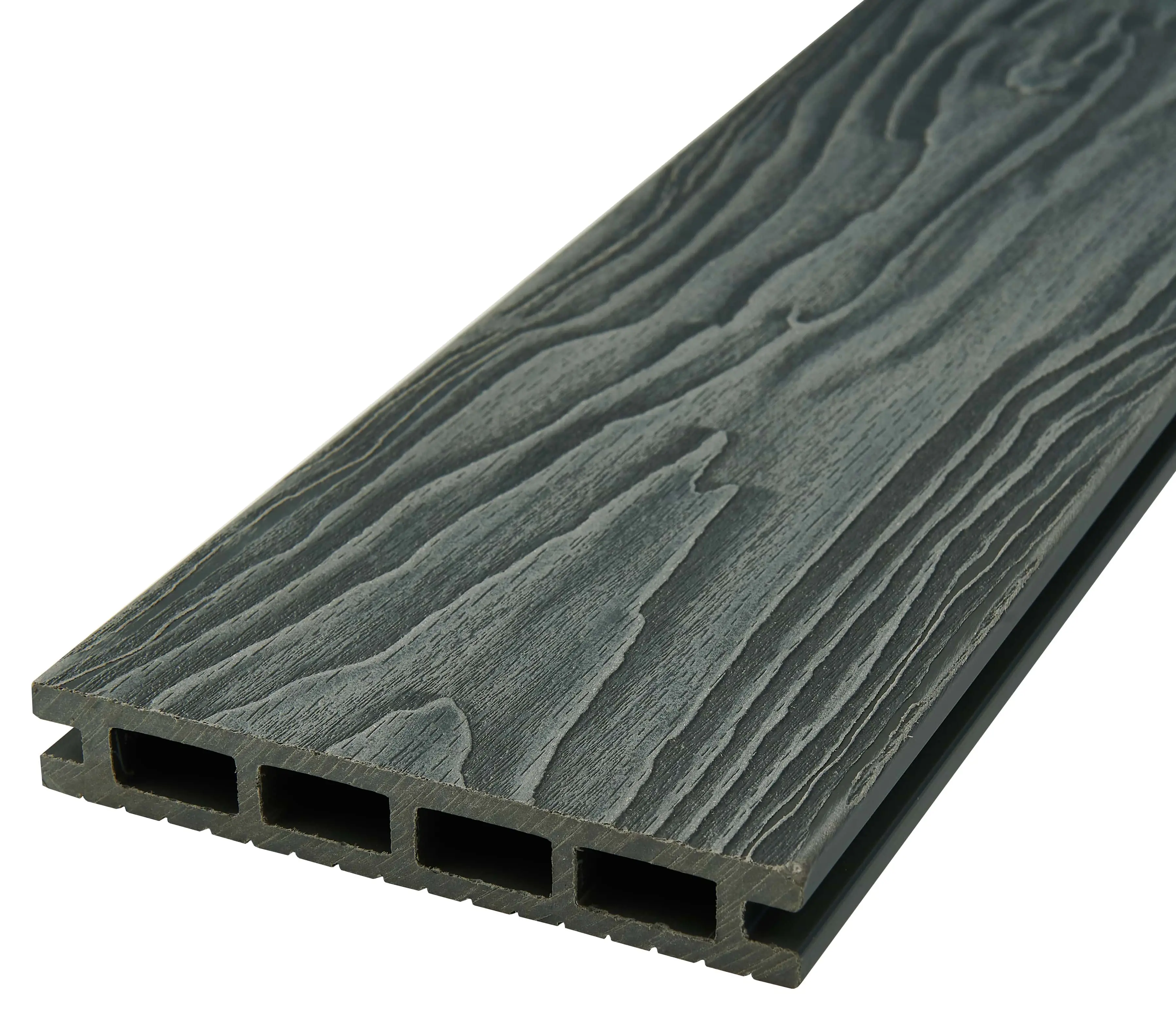 Изображение товара Террасная доска ДПК Прима Groentec цвет Серый 3000x145x22 мм Вельвет 0.44 м²